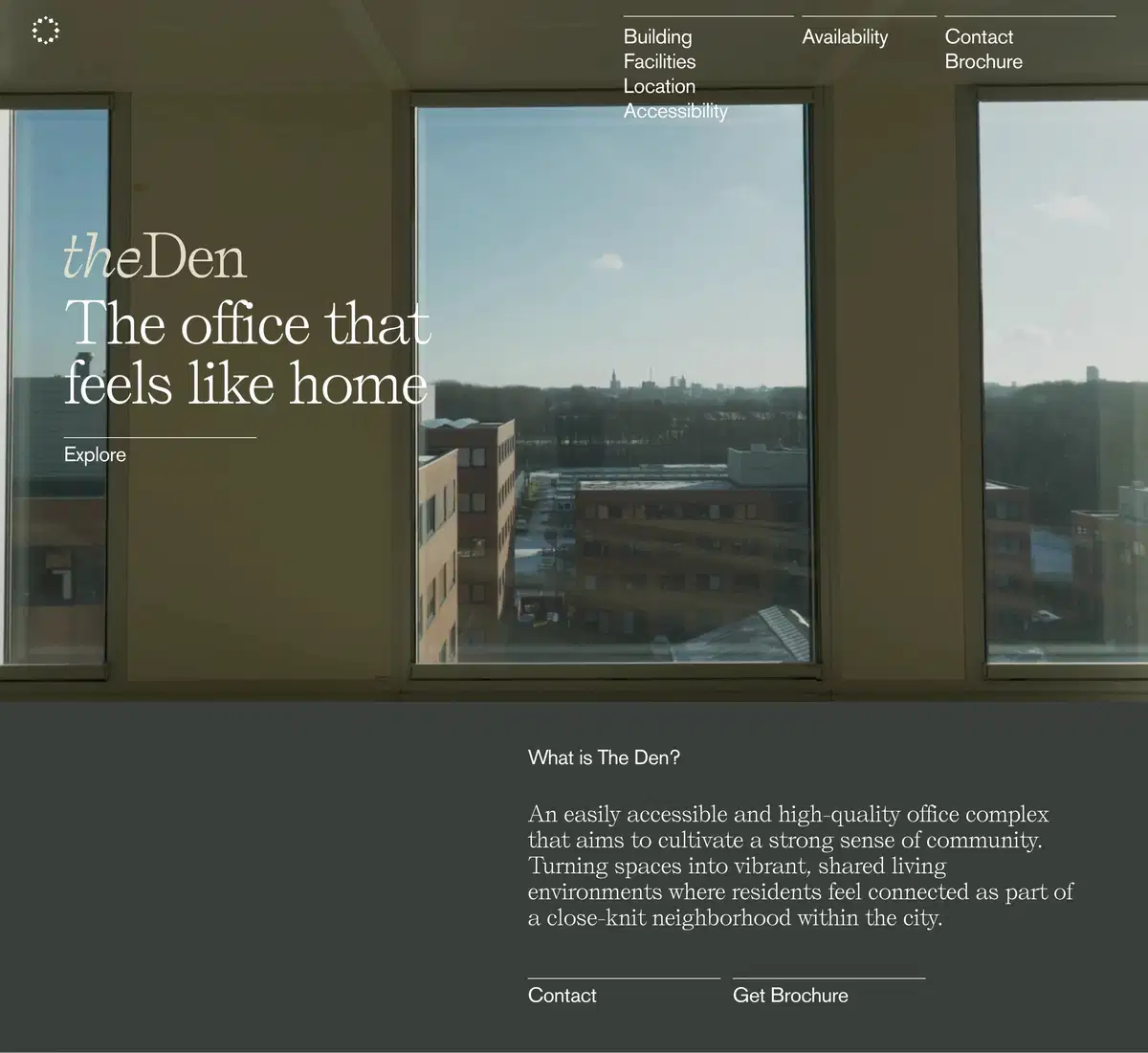 Den Home Page Section Hero
