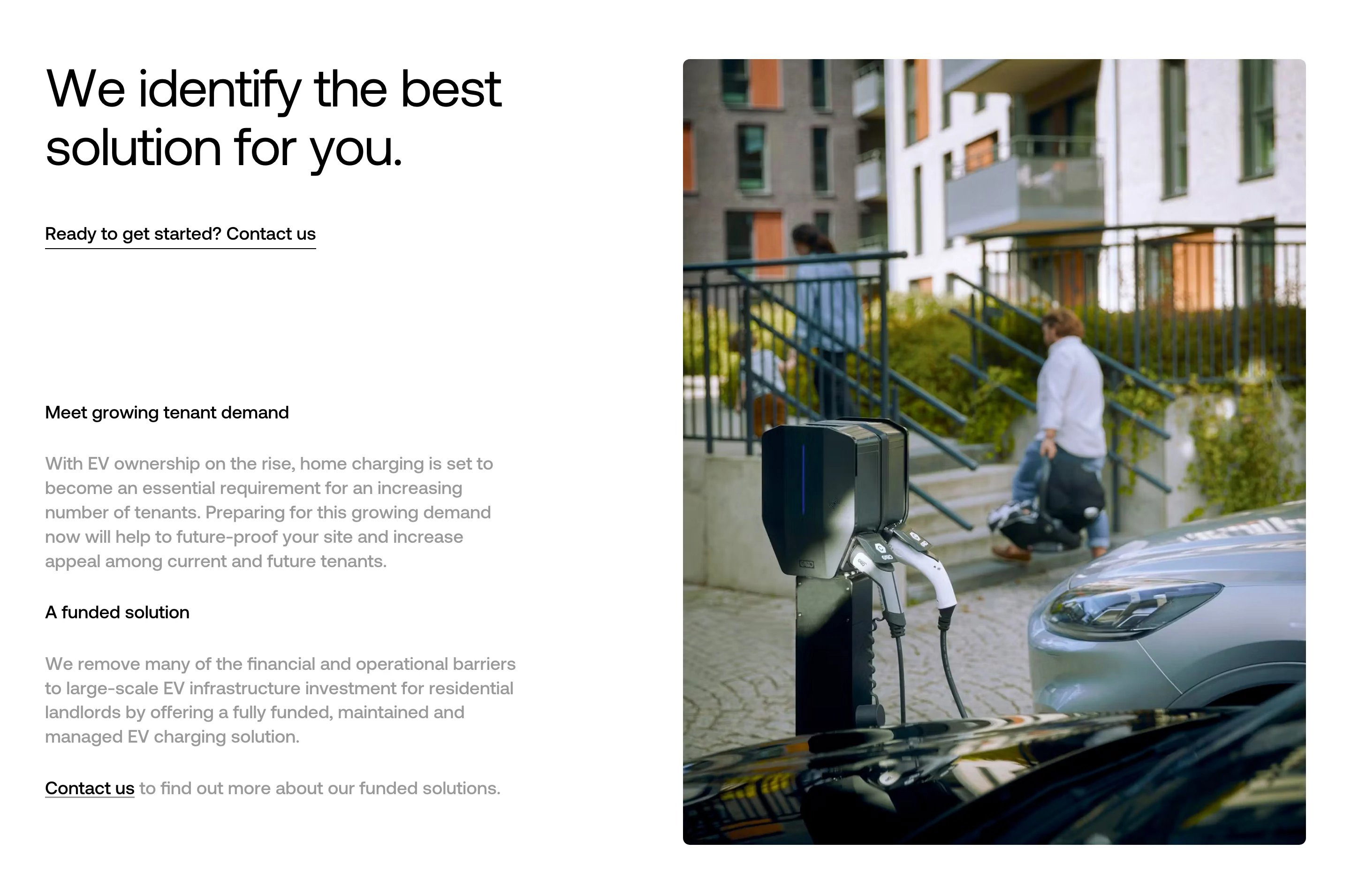 Energy Park Solutions Page Section Identify Best Solutions
