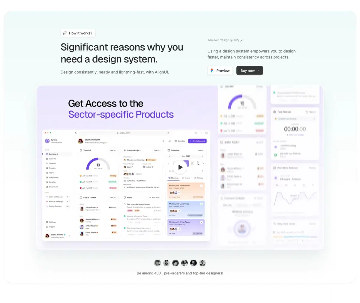 AlignUI Home Page Section How it Works