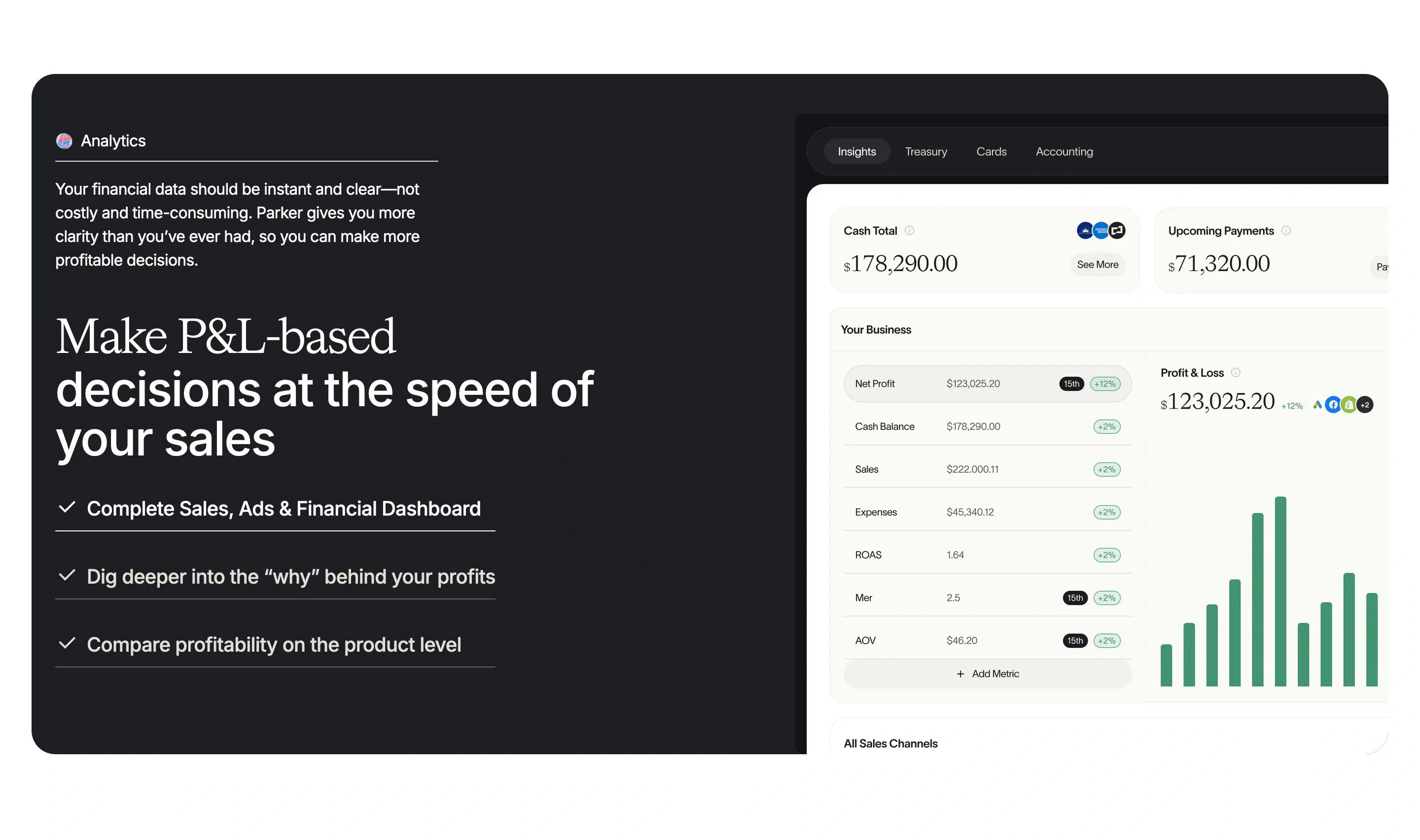 Parker Home Page Section Analytics