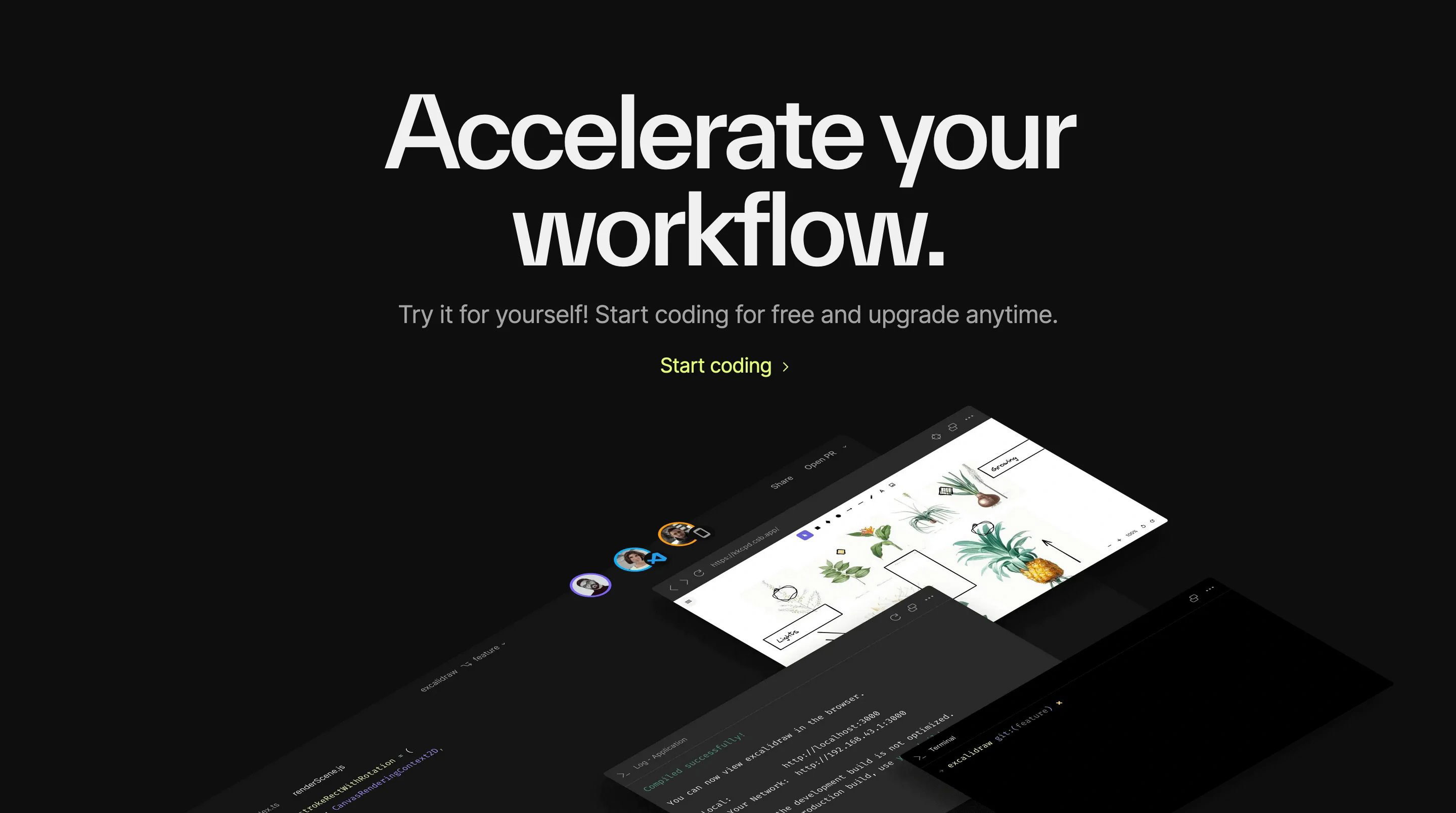 Codesandbox Home Page Section CTA