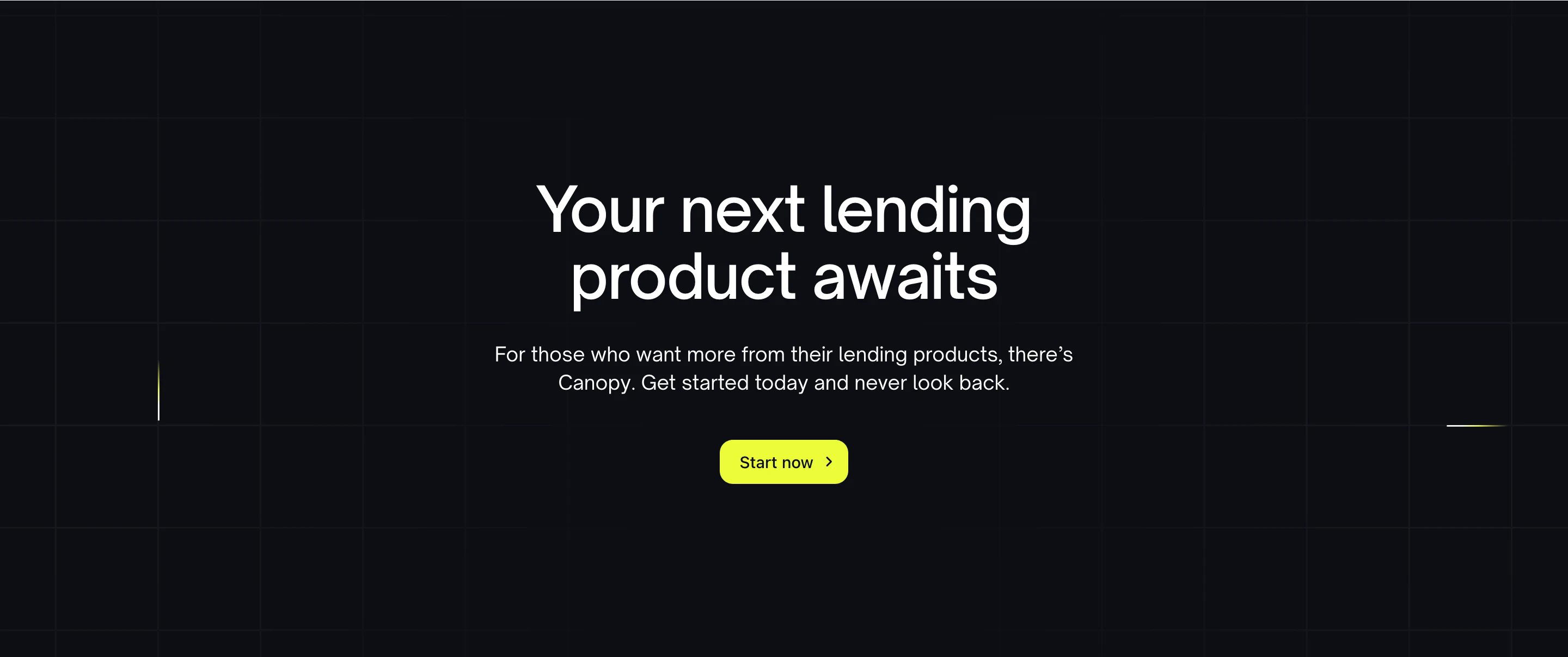 Canopy Home Page Section CTA