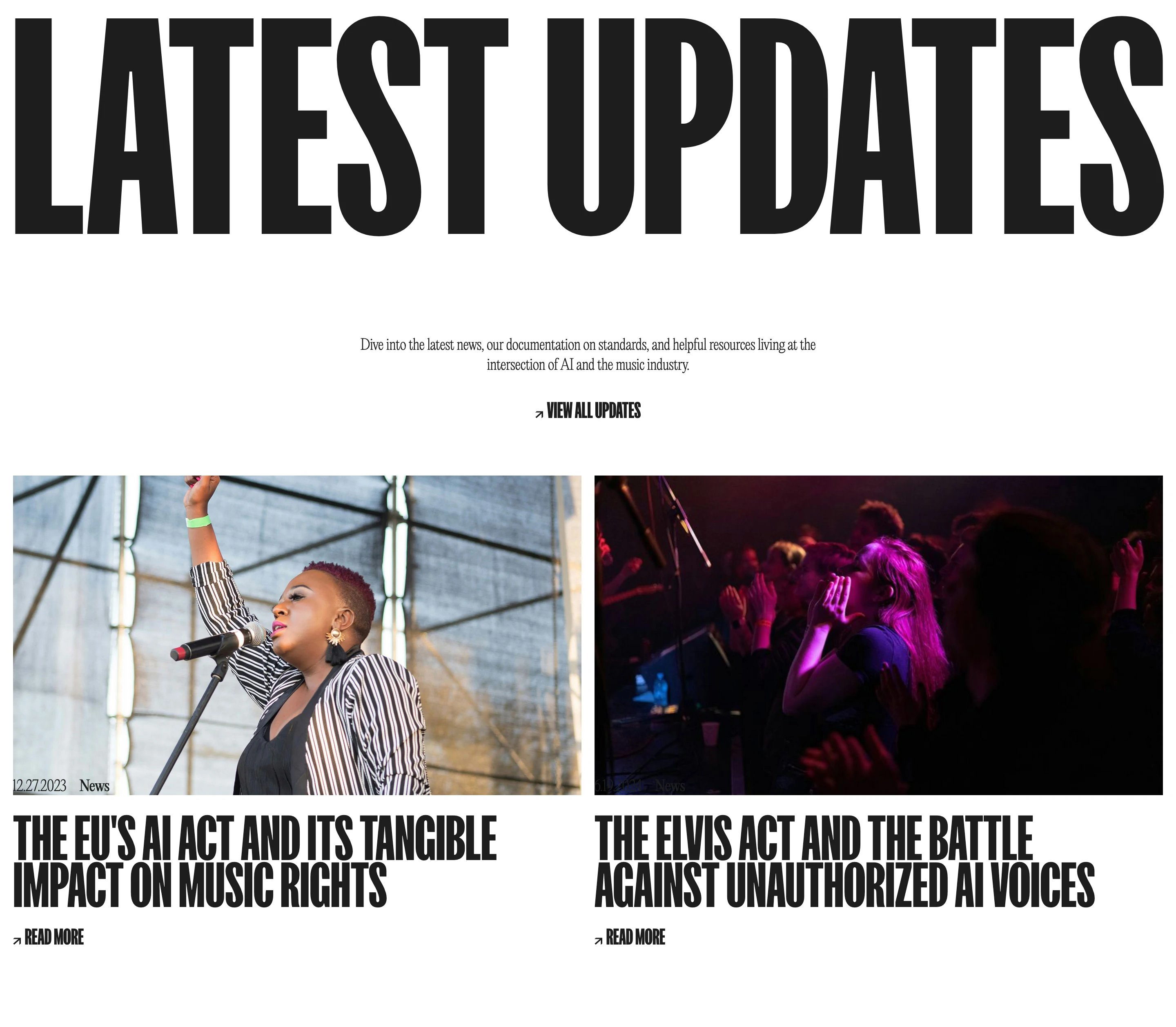 Sound Ethics Home Page Section Latest Updates
