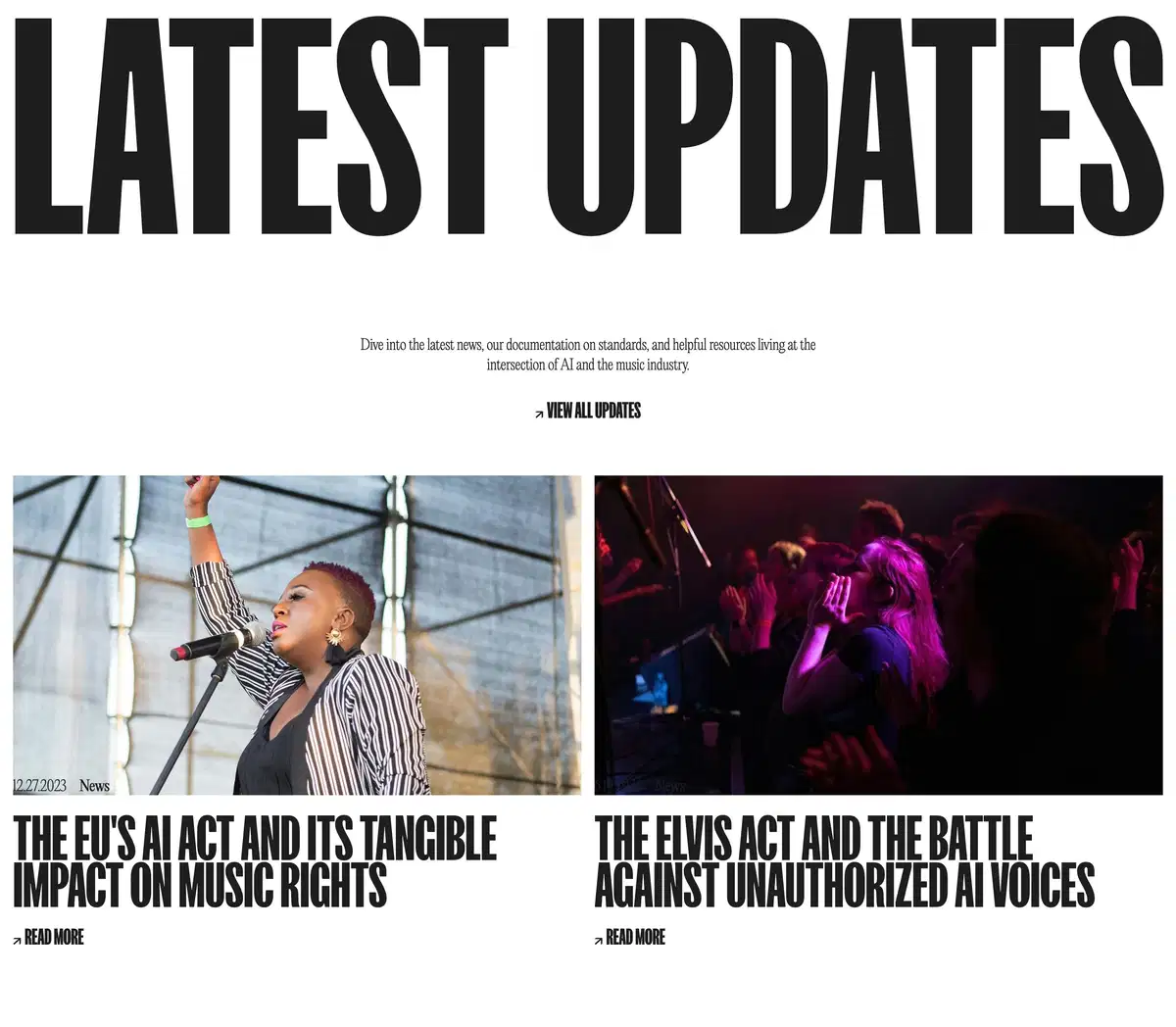 Sound Ethics Home Page Section Latest Updates