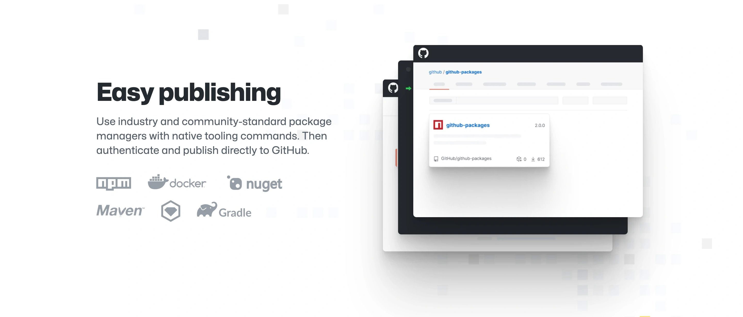 GitHub Package Page Section Publishing
