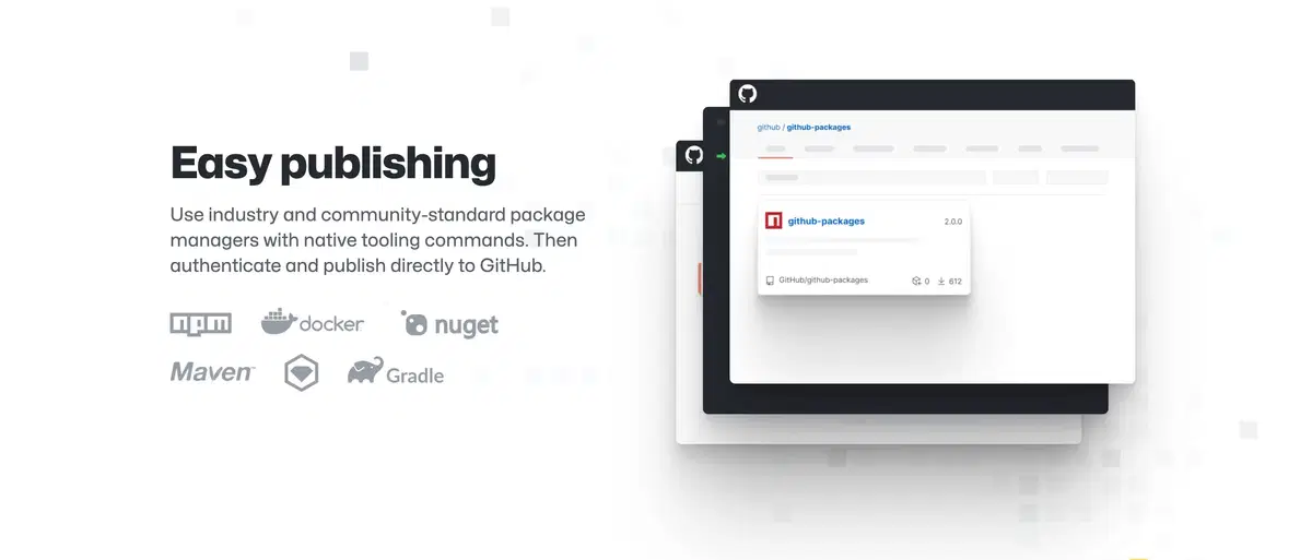 GitHub Package Page Section Publishing