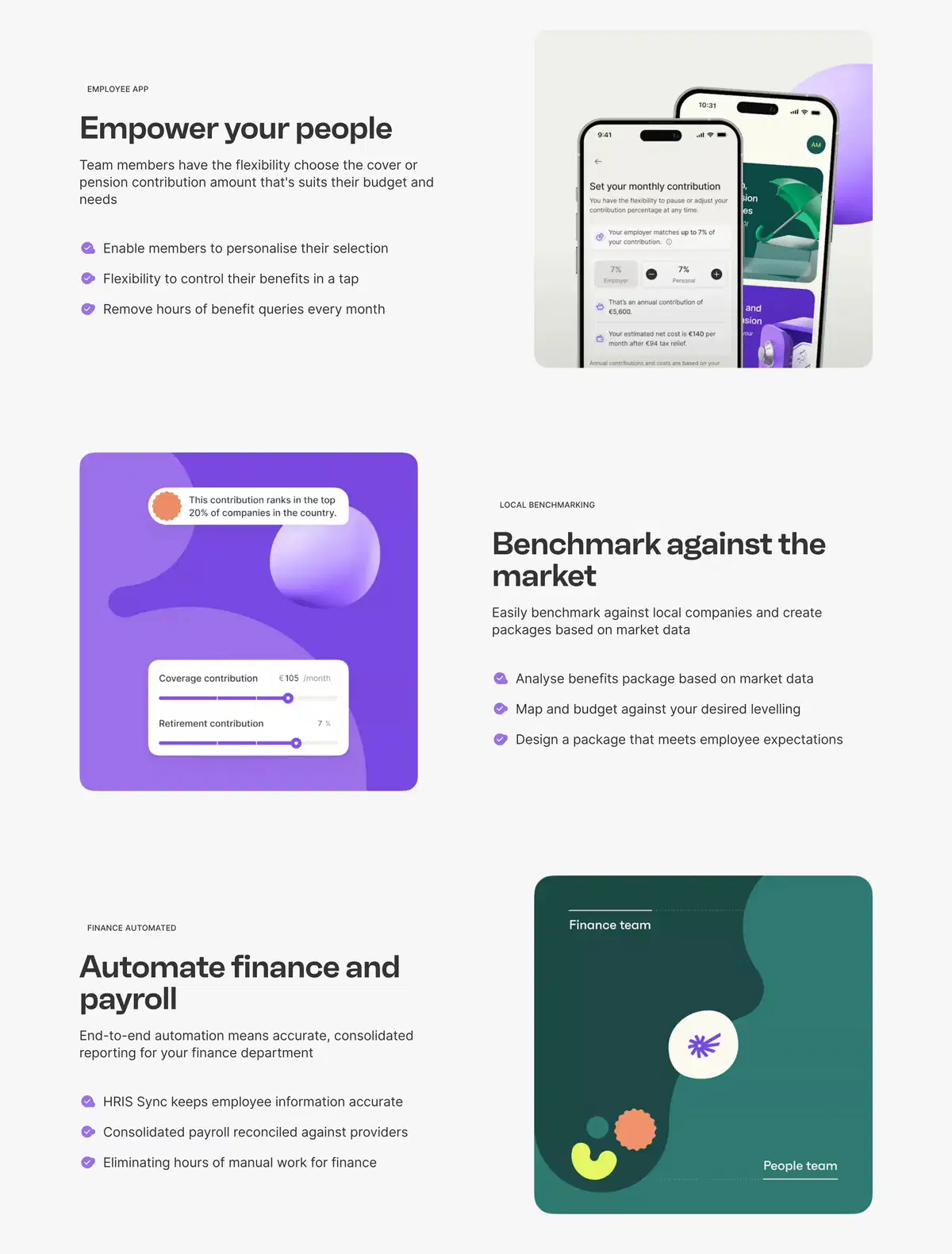 Kota Home Page Section Features App