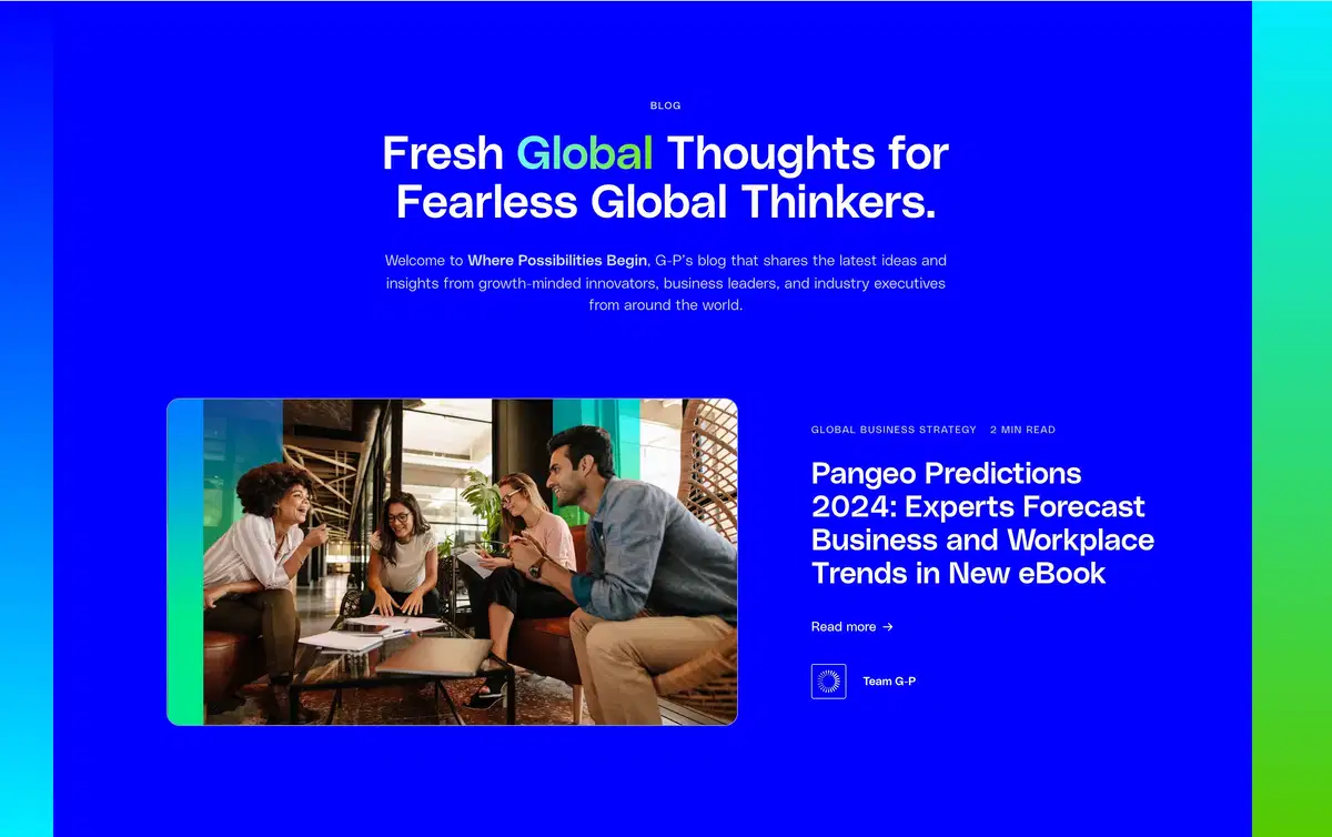 Globalization Partners Blog Page Section Hero