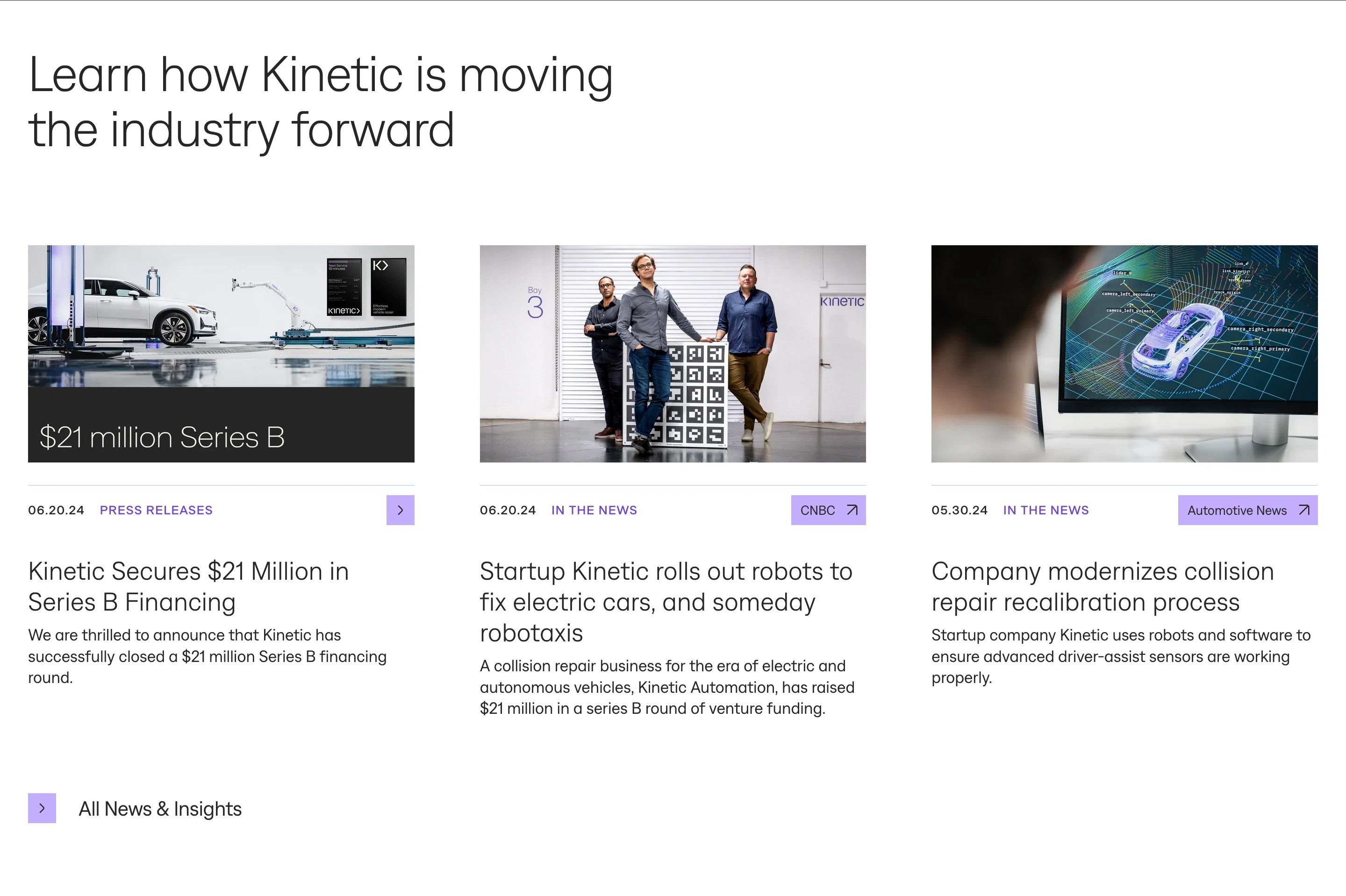 Kinetic Home Page Section Kinetic Hubs