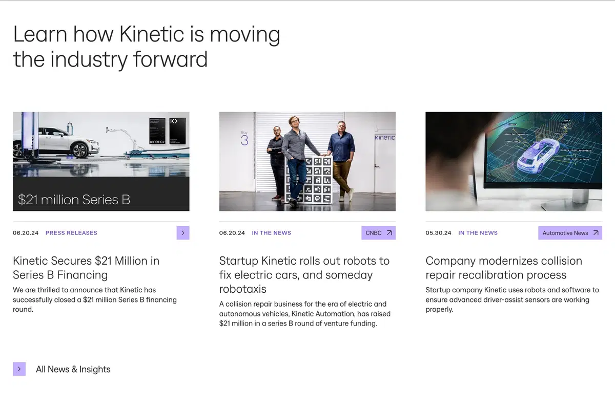 Kinetic Home Page Section Kinetic Hubs