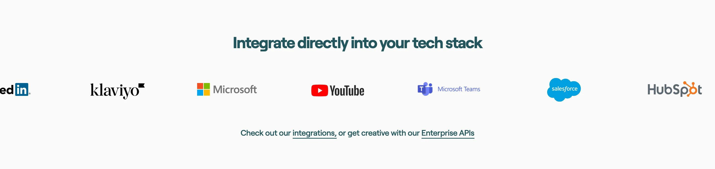 Vouch Product Page Section Integration Logos