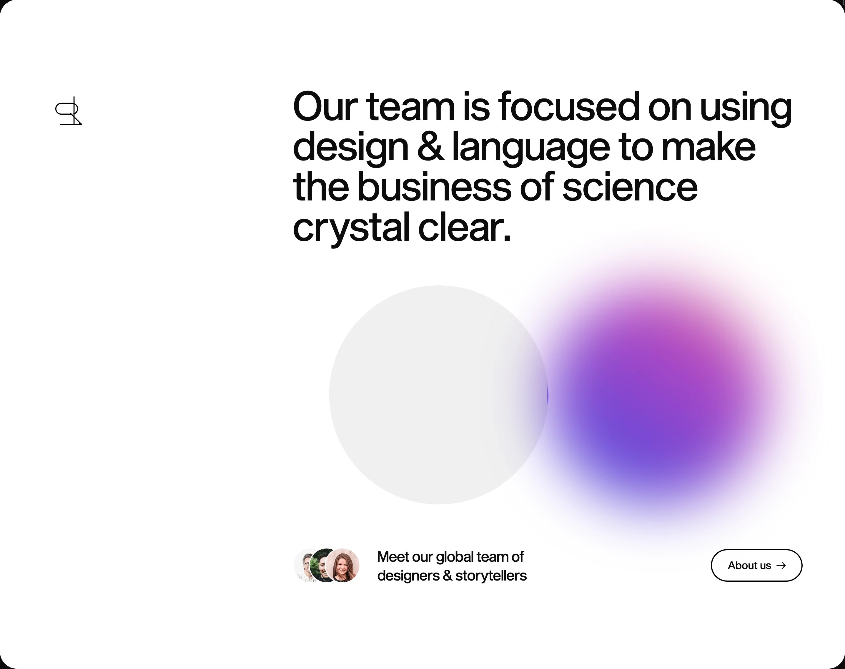 Bunsen Studio Home Page Section Team