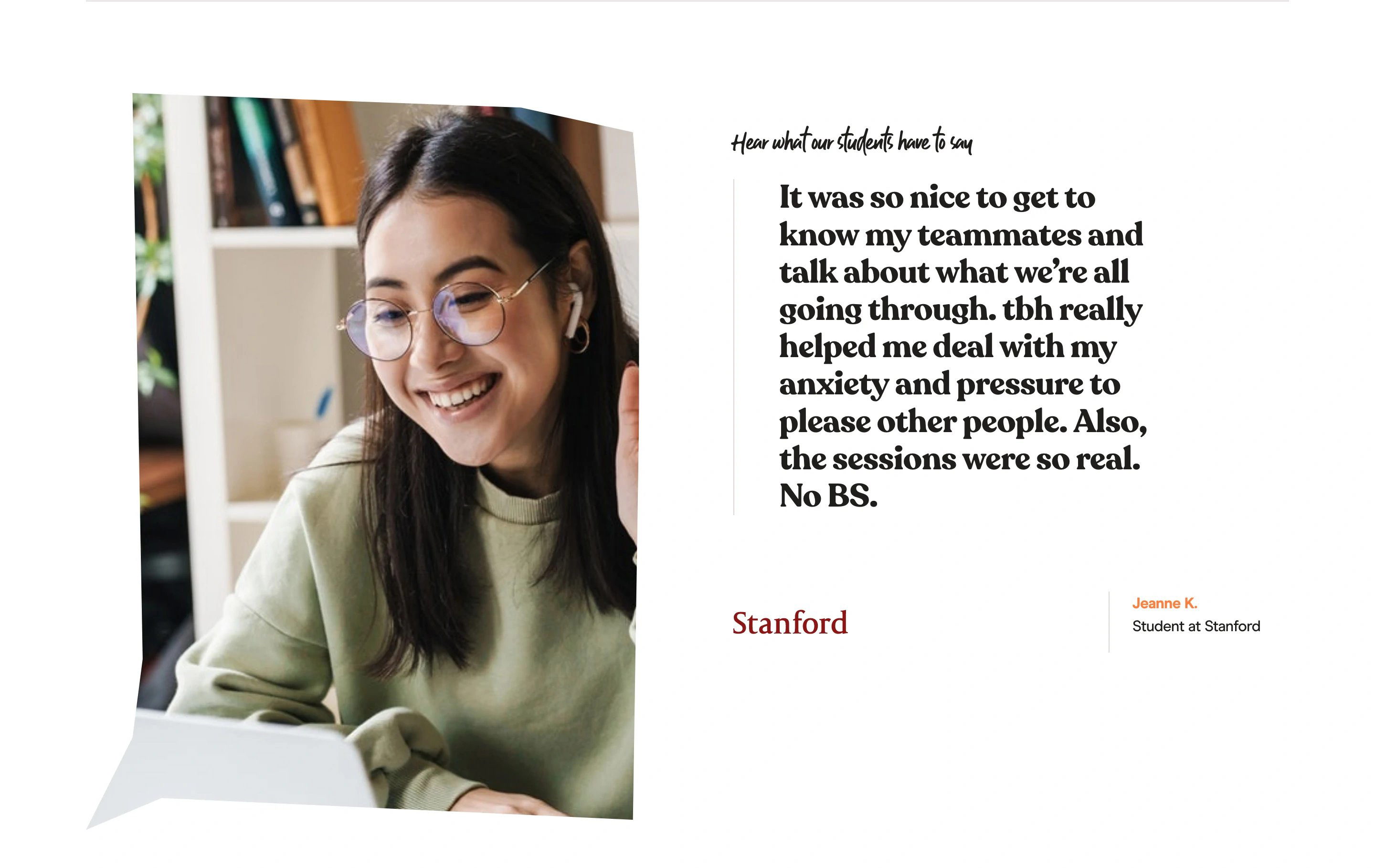 TBH Home Page Section Testimonial