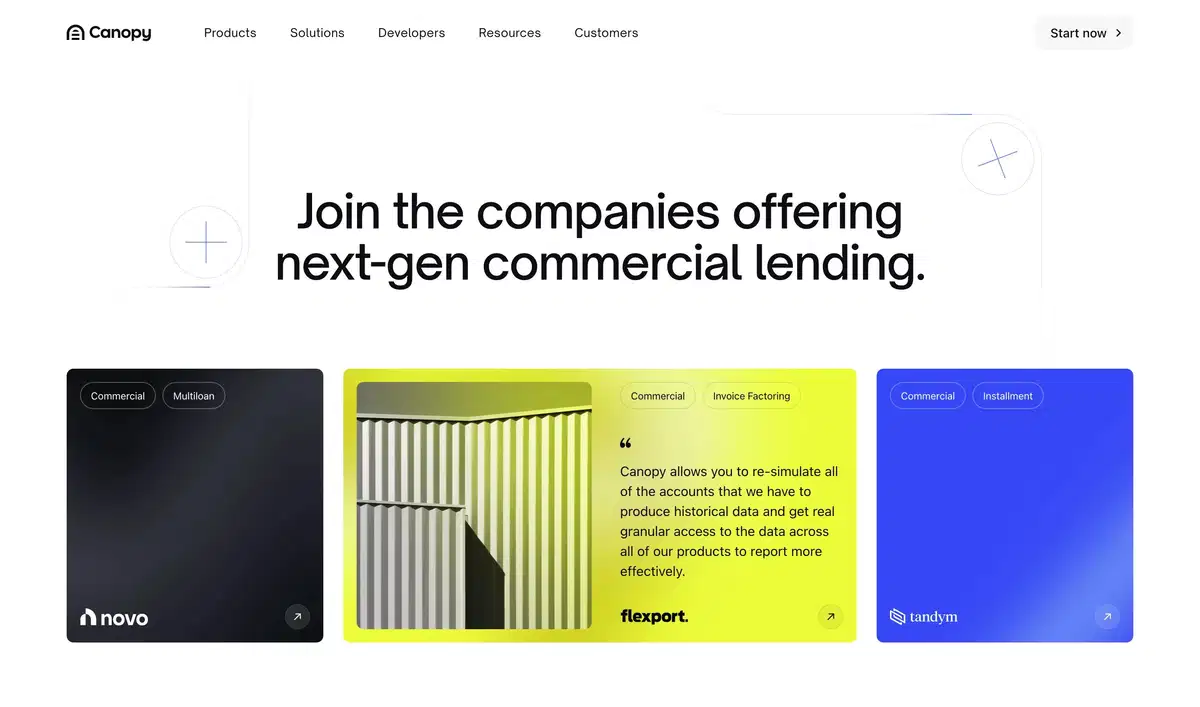 Canopy Customers Page Section Hero