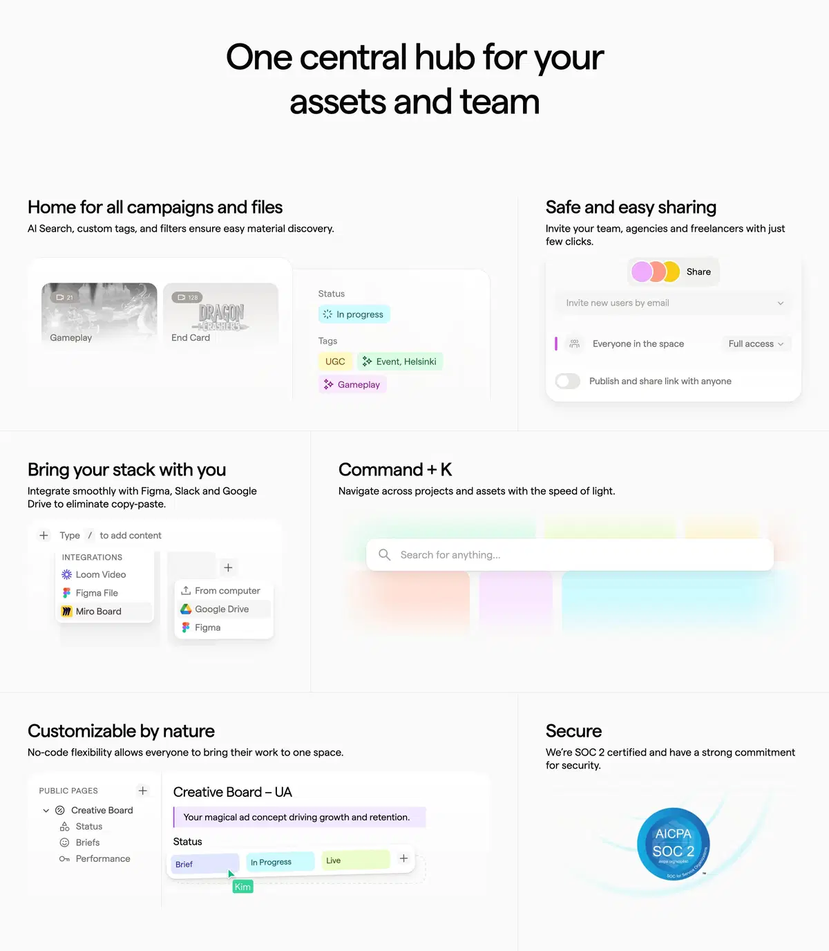 Focal Home Page Section Features
