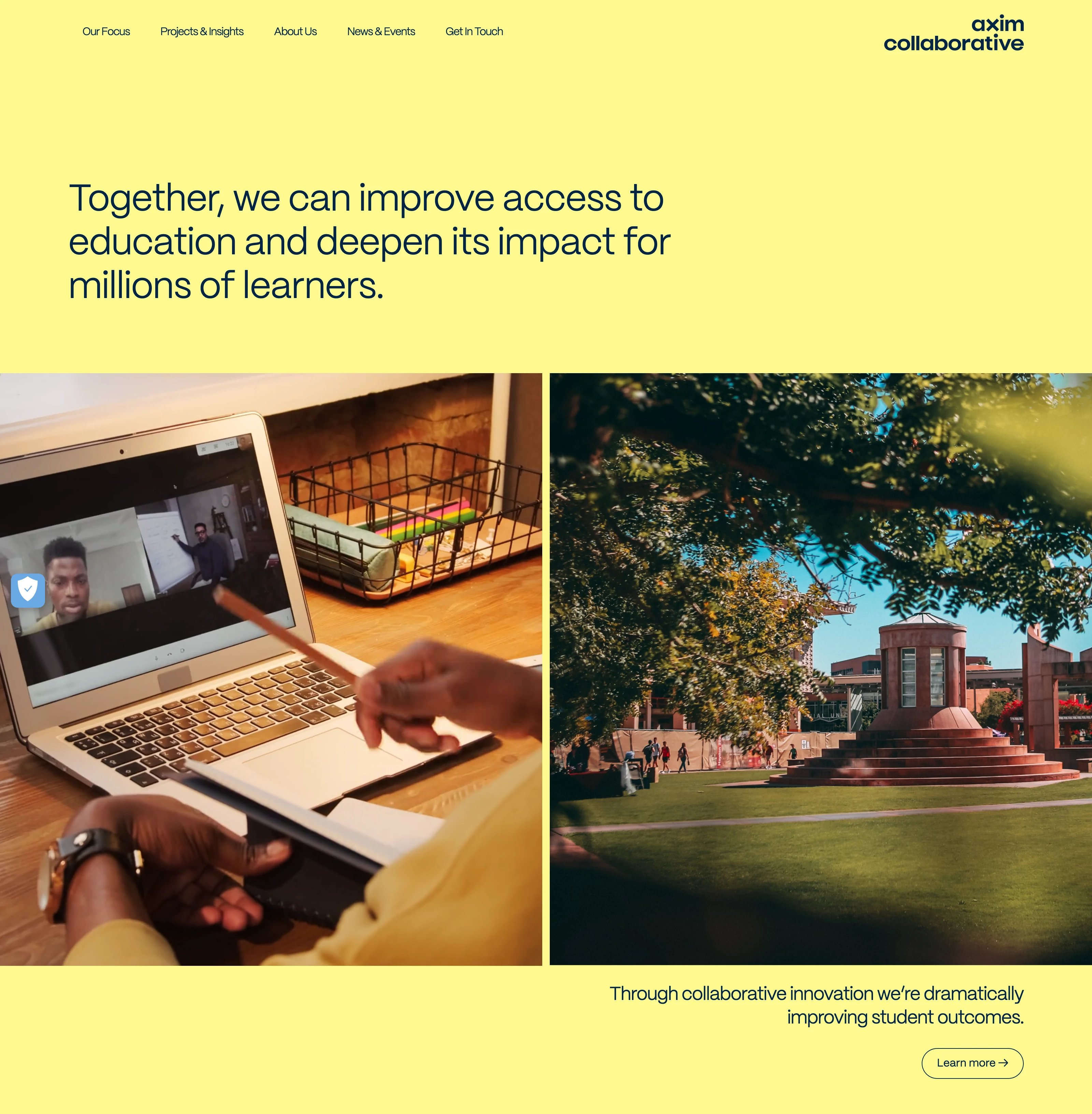 Axim Home Page Section Hero