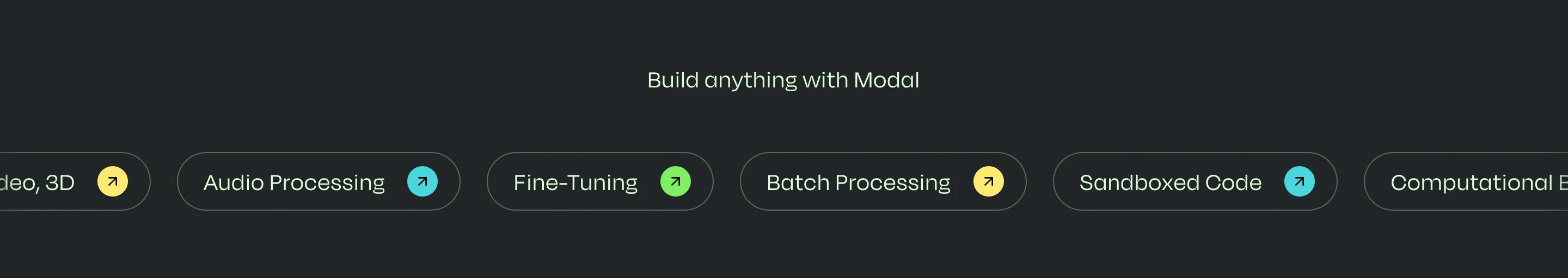 Modal Home Page Section Build Anything