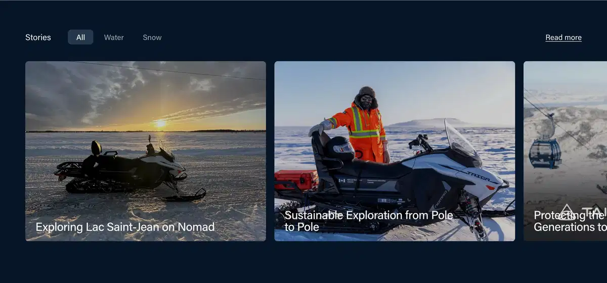 Taiga Home Page Section Stories