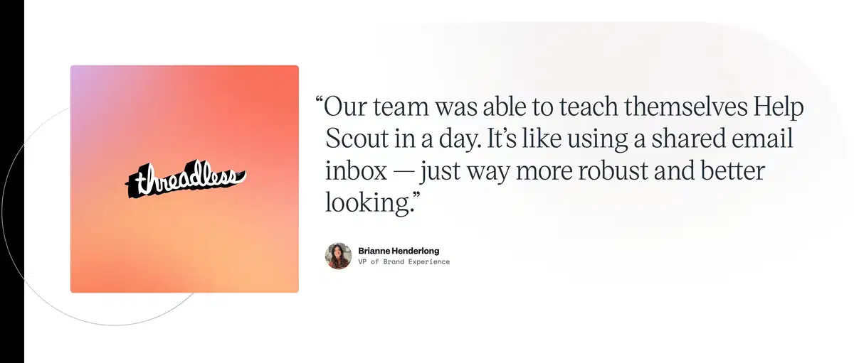 Help Scout Home Page Section Testimonials