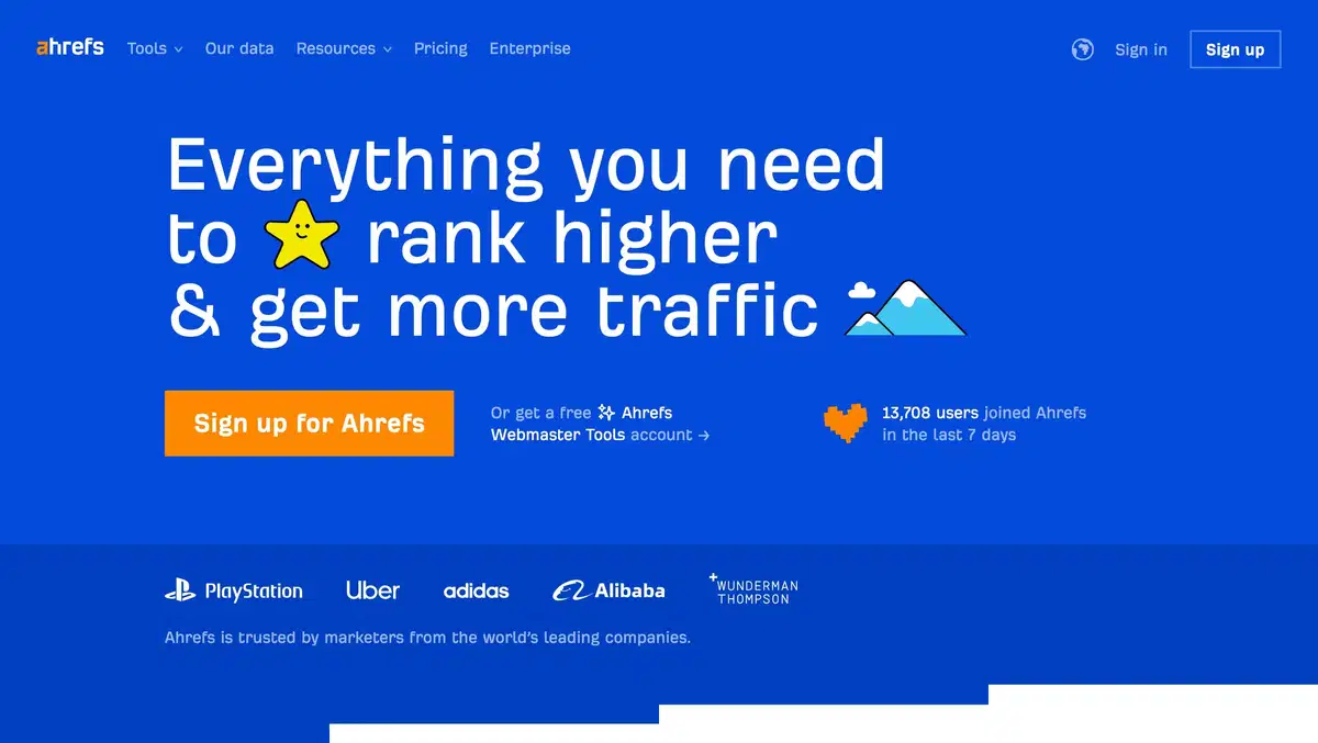 Ahref Home Page Section Hero