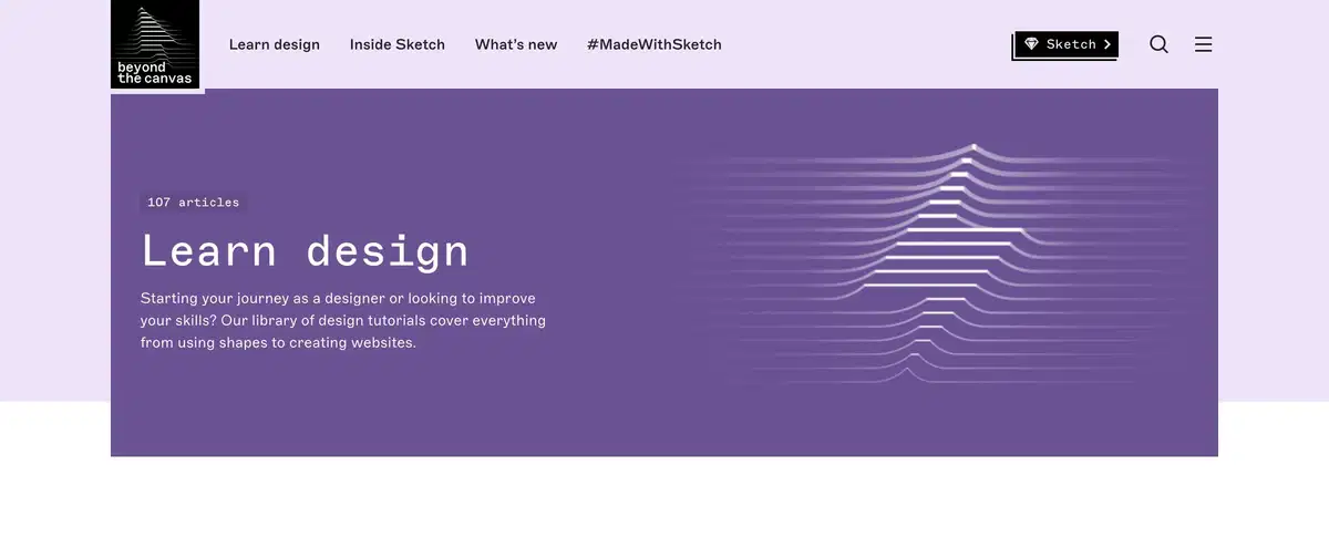 Sketch Blog Page Section Header Category