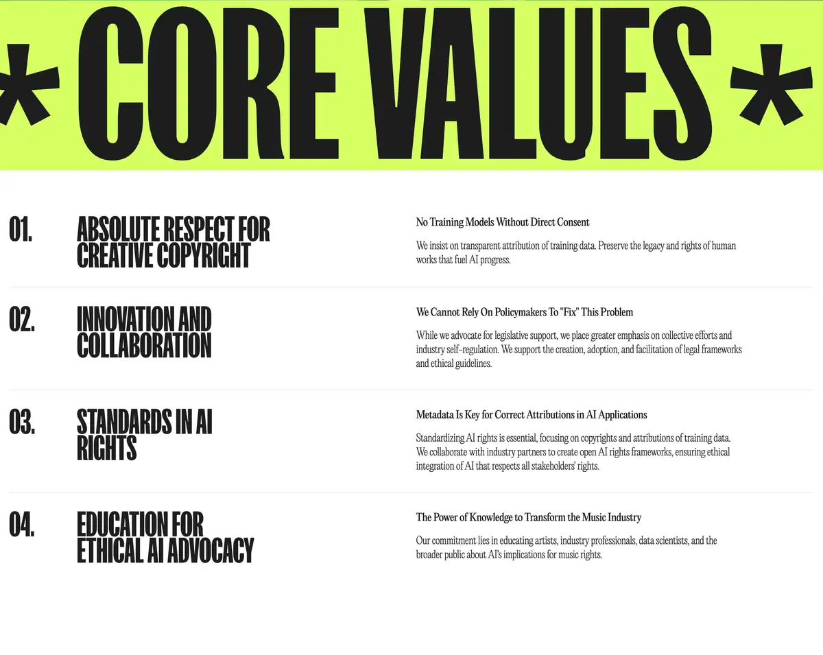 Sound Ethics About Page Section Core Values