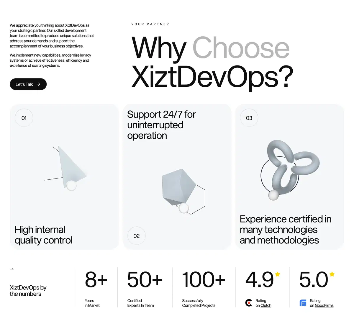 Xizt Home Page Section Why Us