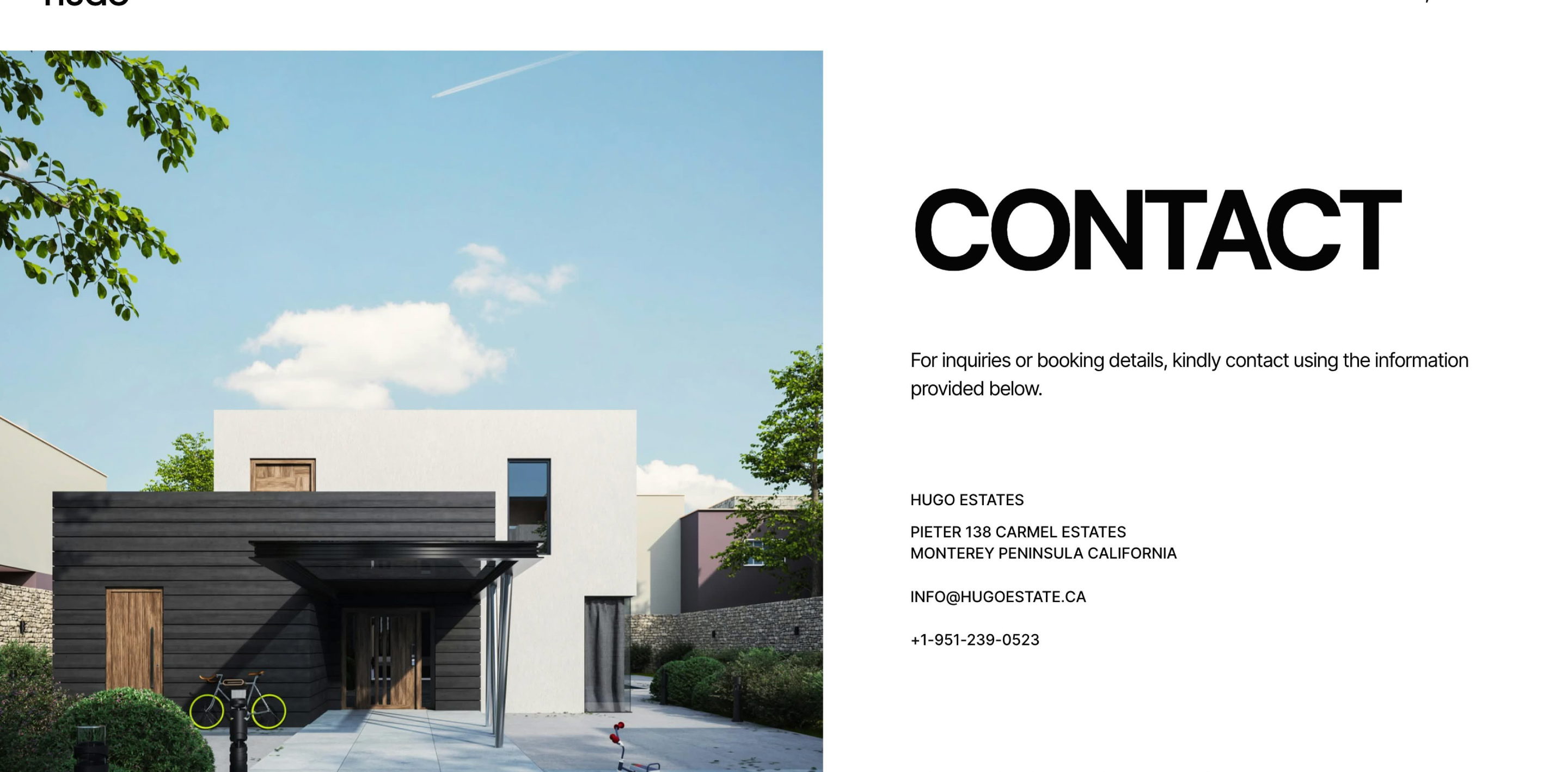 Hugo contact section design