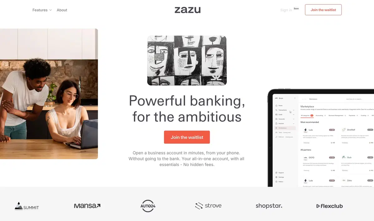 Zazu Home Page Section Hero
