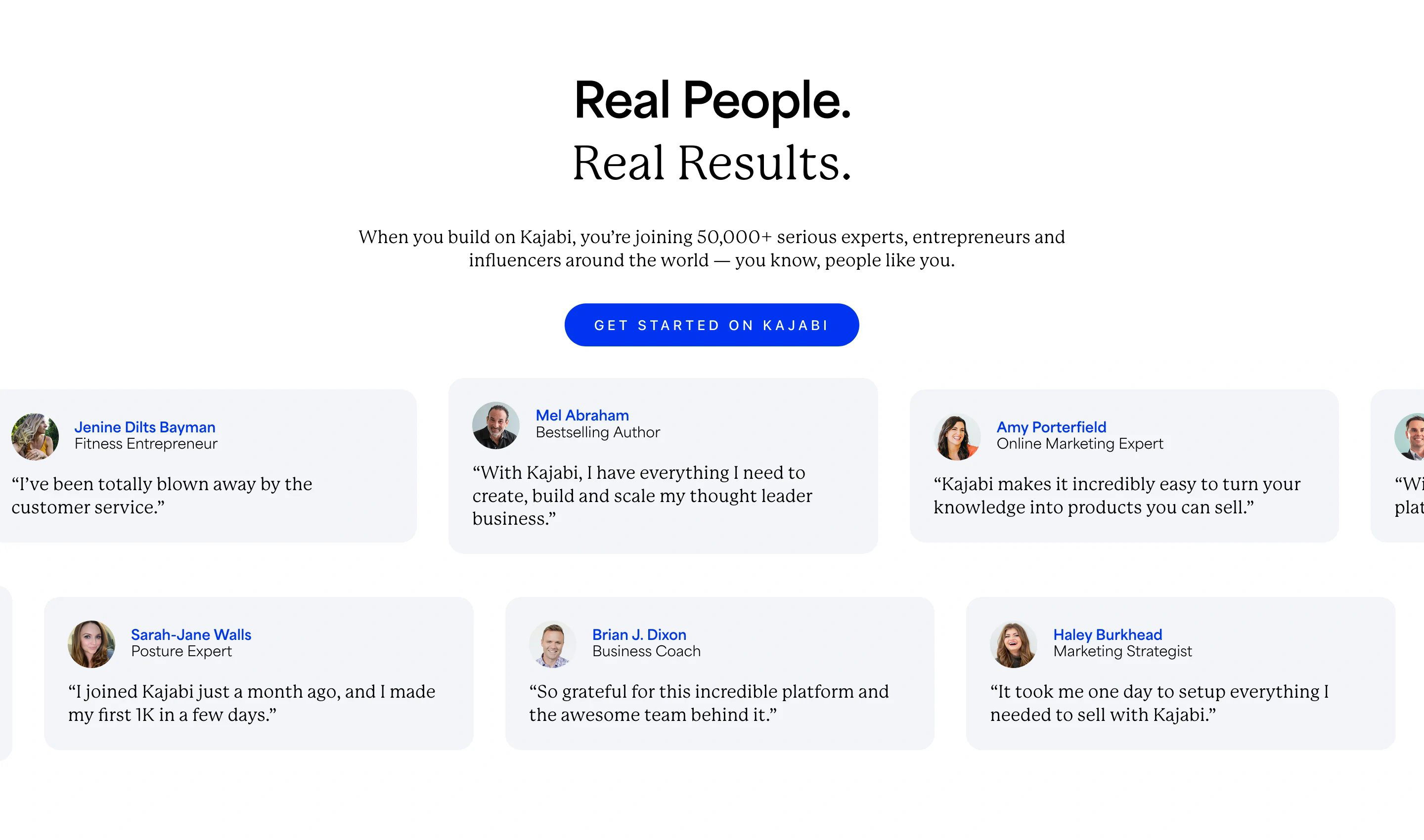 Kajabi Pricing Page Section Pricing