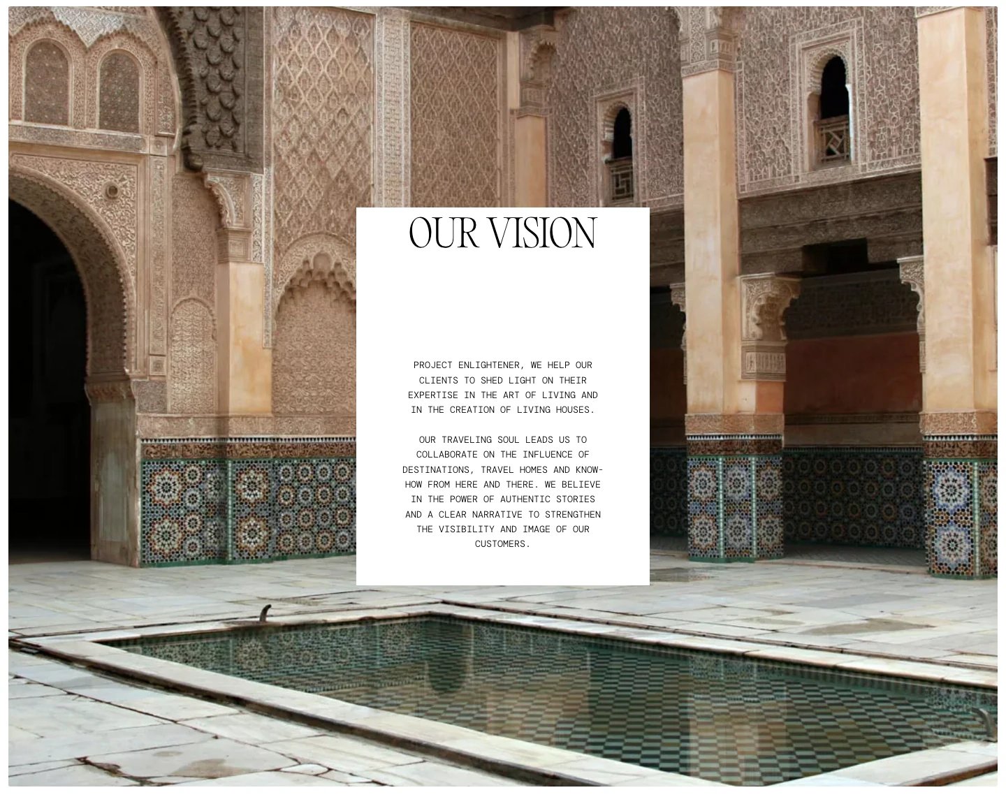 Gaelle Perrin Home Page Section Vision