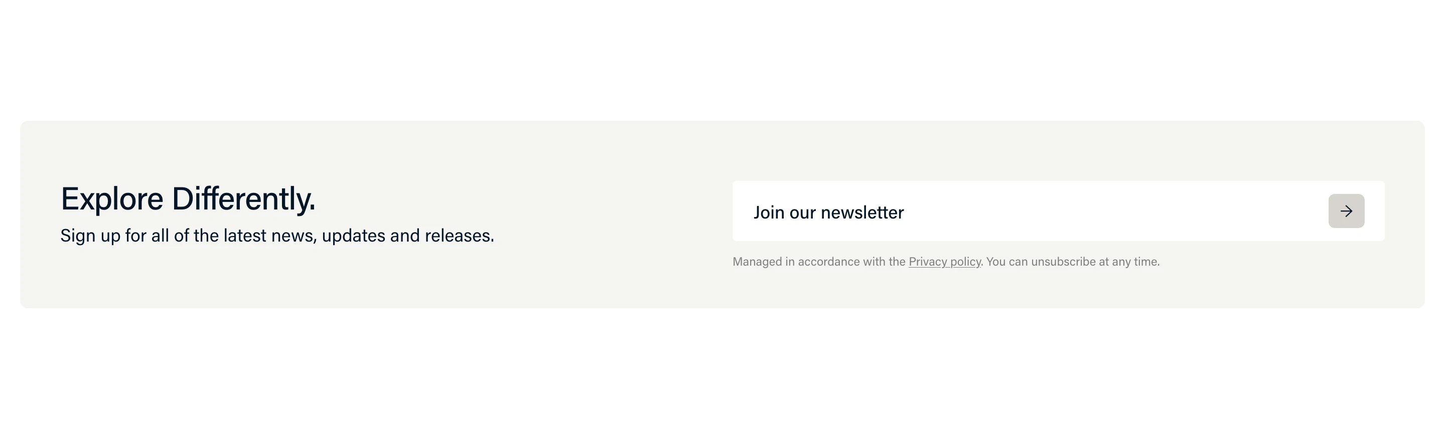 Taiga Home Page Section Newsletter