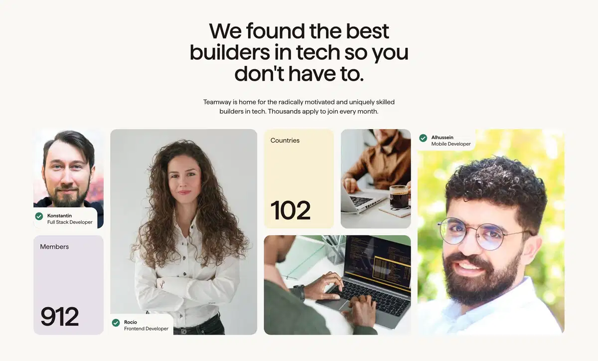Teamway Home Page Section Apply