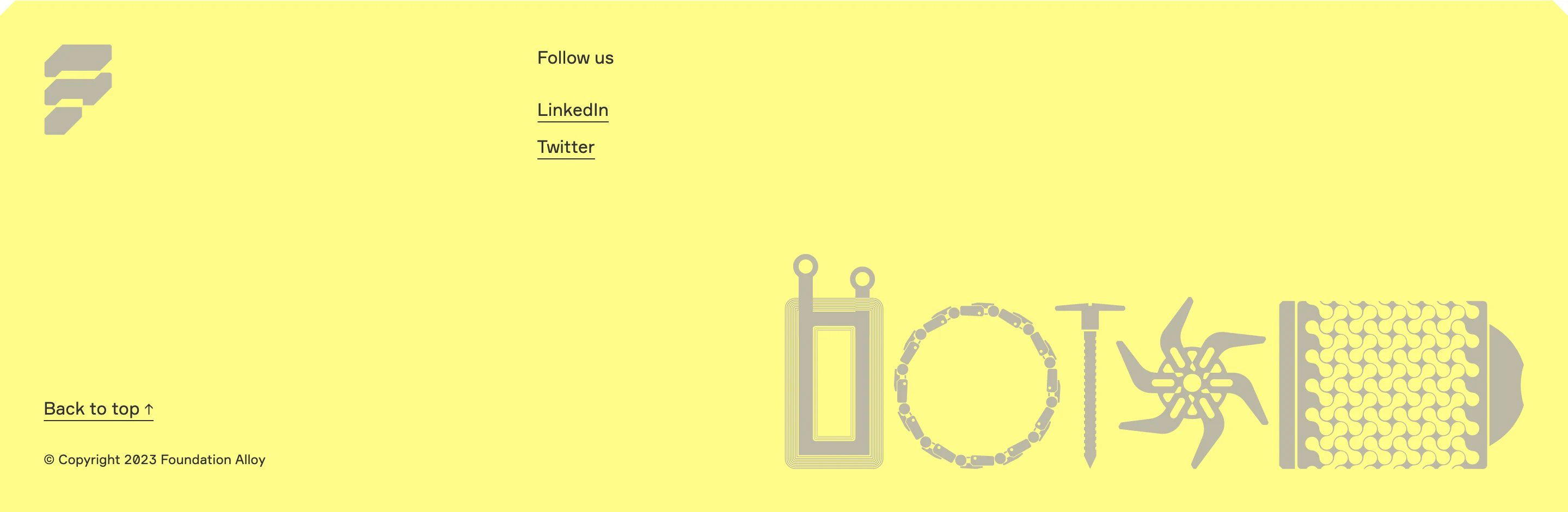 Foundation Alloy Home Page Section Footer