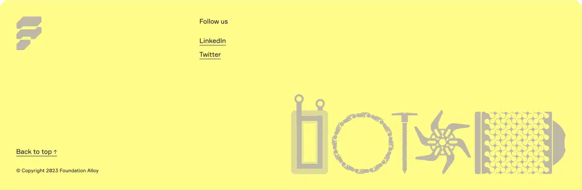 Foundation Alloy Home Page Section Footer