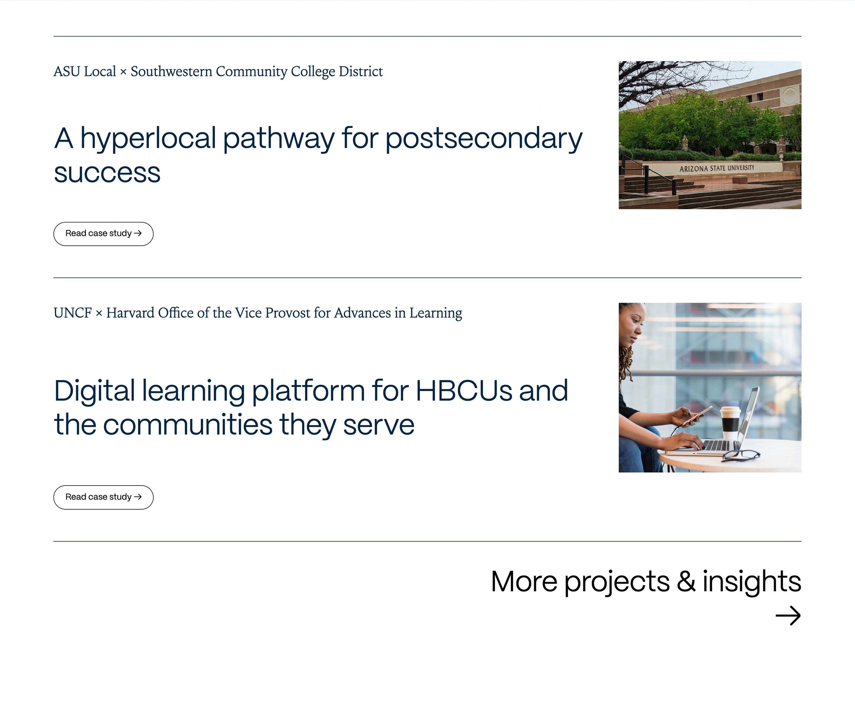 Axim Our Focus Page Section Case Studies