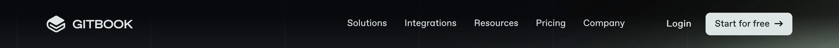 Gitbook Navbar Design