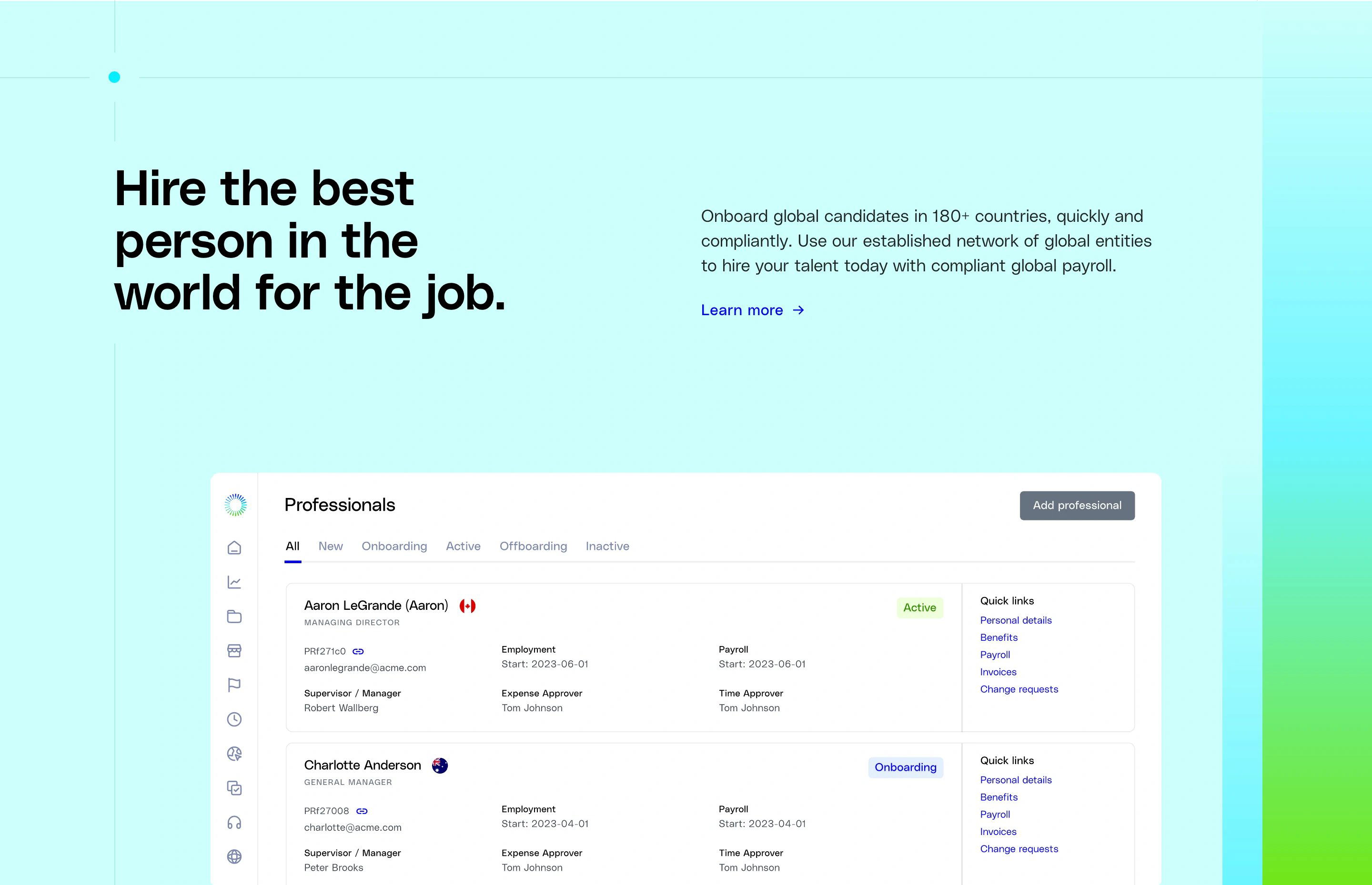 Globalization Partners Expand Page Section Platform