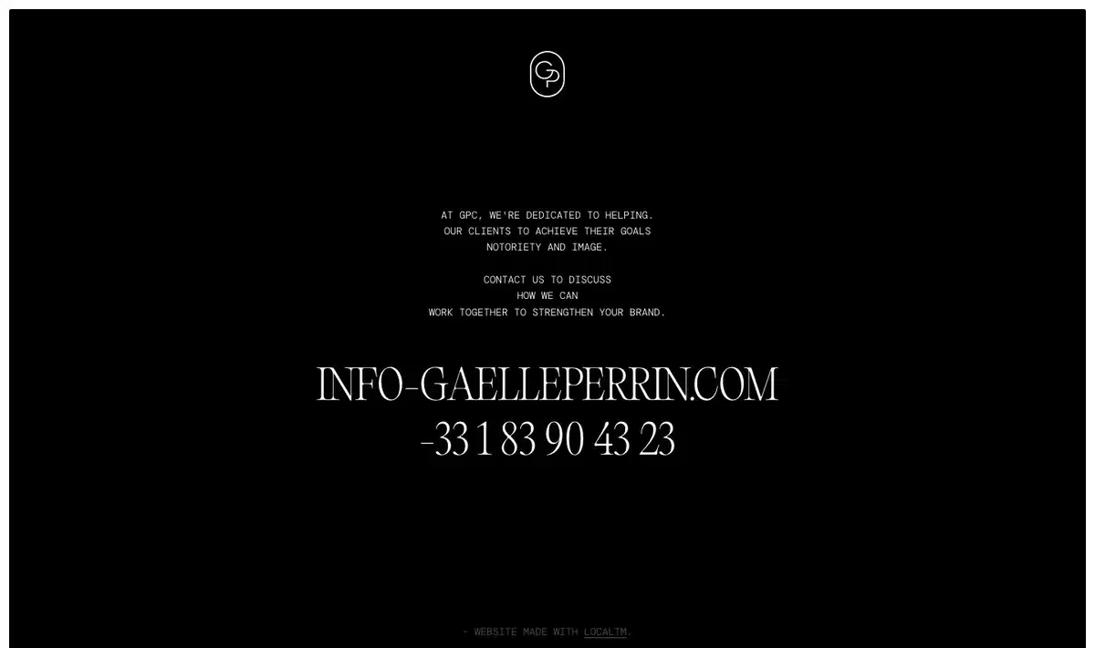 Gaelle Perrin Home Page Section Contact