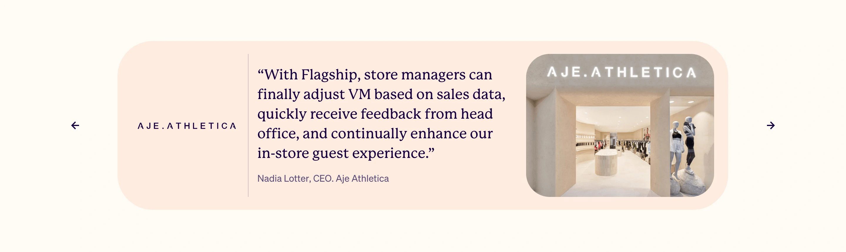 Flaghsip Home Page Section Testimonial