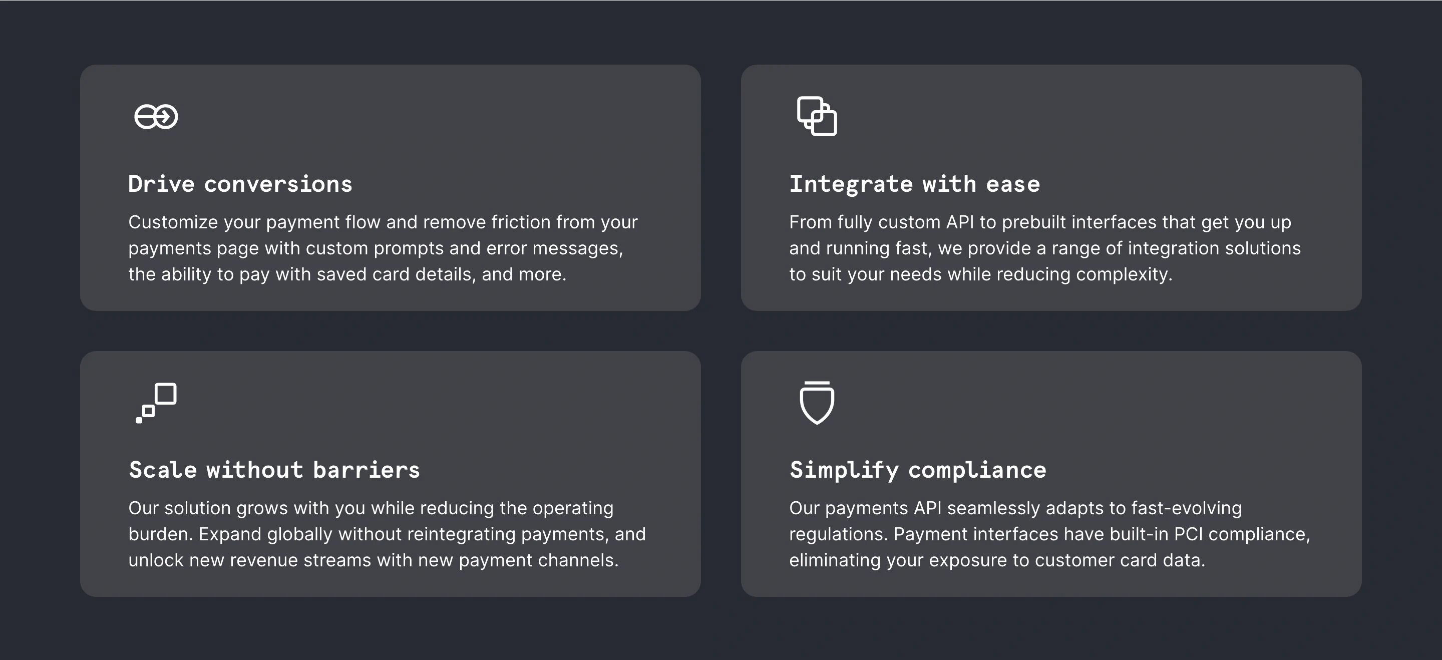 Checkout Product Page Section Benefits