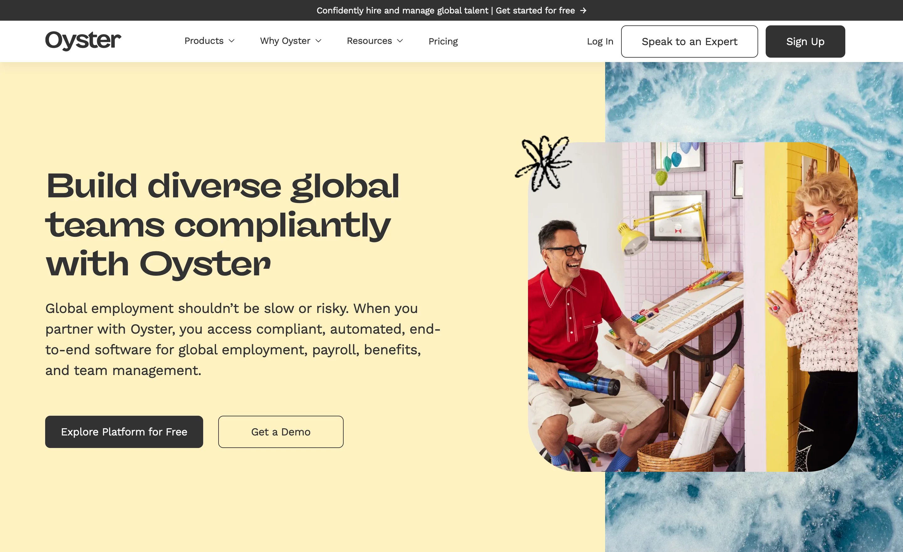 Oyster Global Employment Page Section Hero