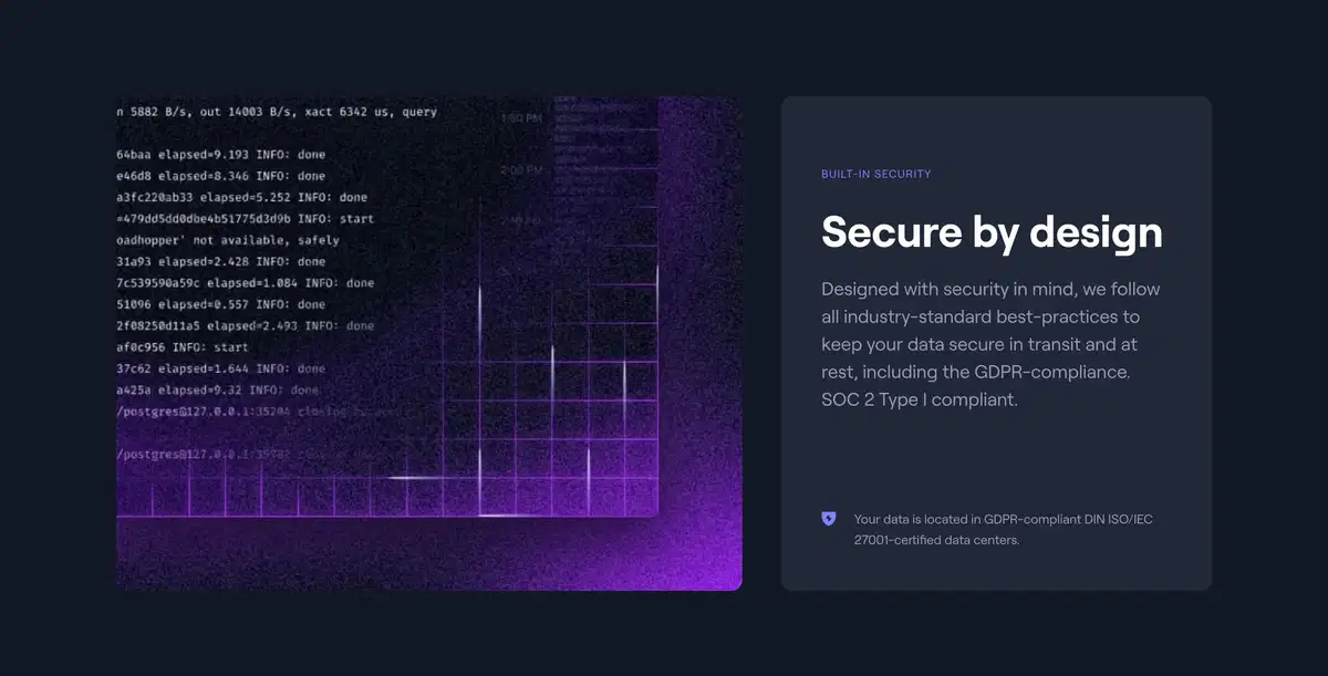 Better Stack Logtail Page Section Security