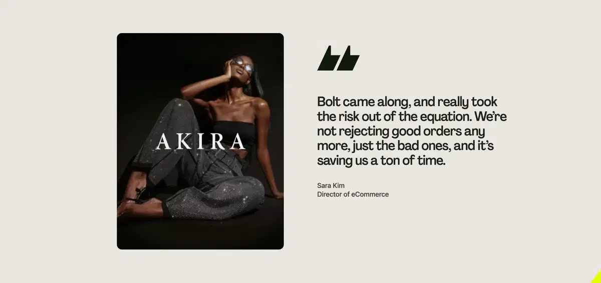 Bolt Home Page Section Testimonial