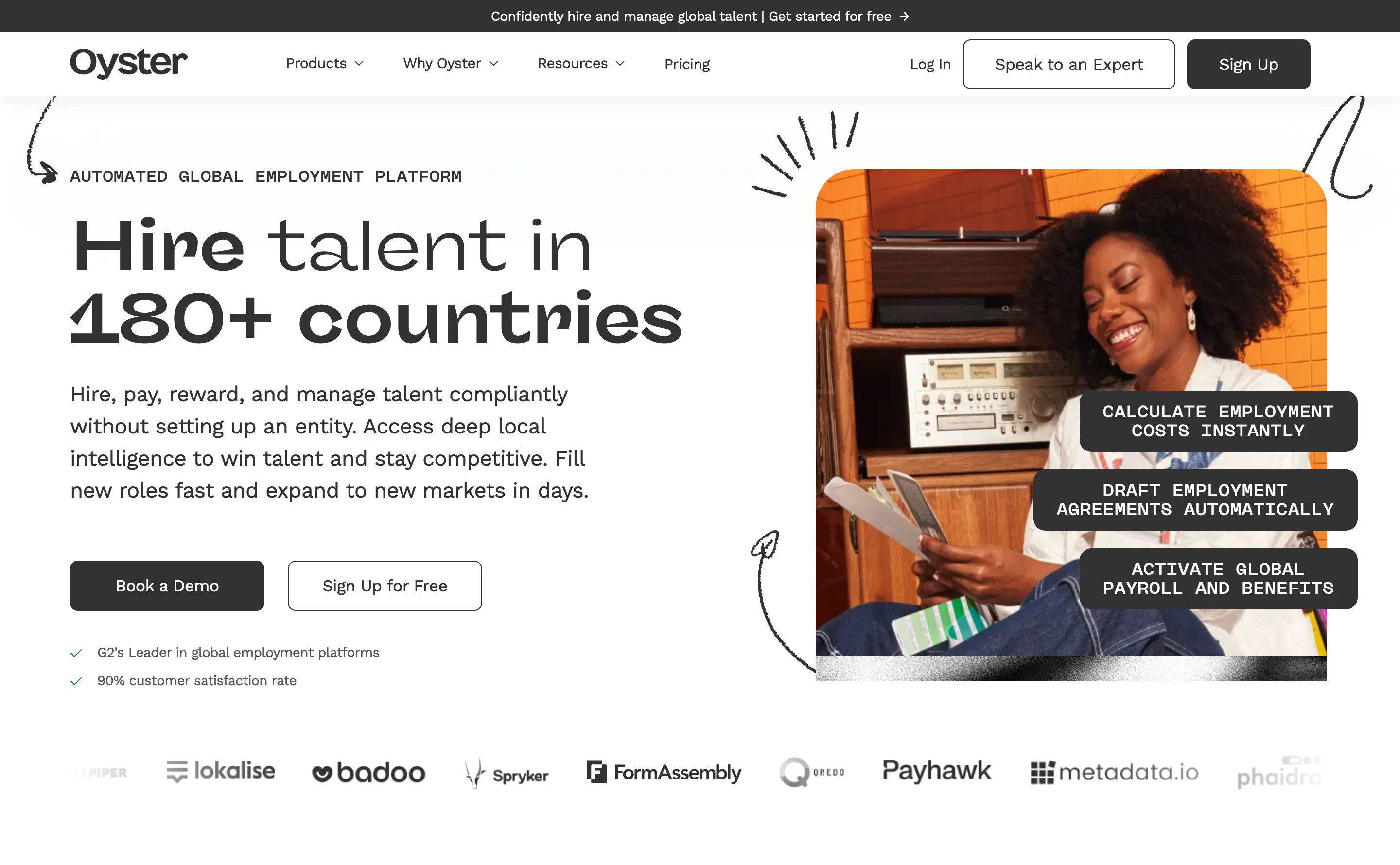 Oyster Home Page Section Hero