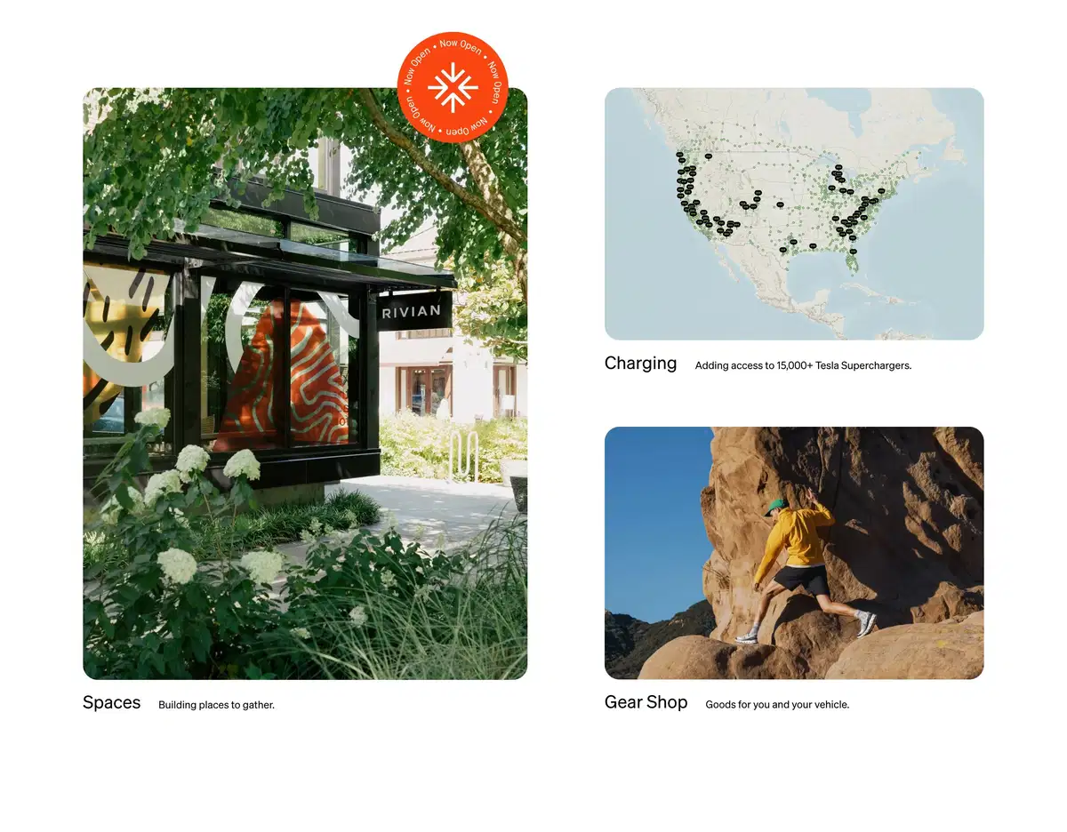 Rivian Home Page Section Collections