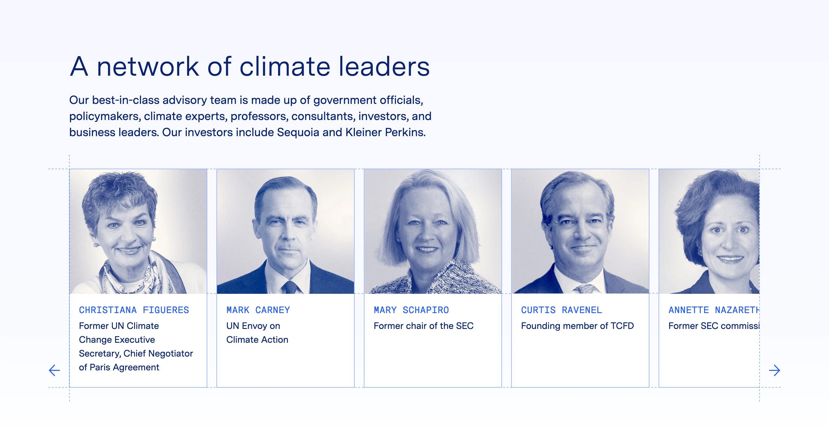 Watershed Home Page Section Climate Leaders