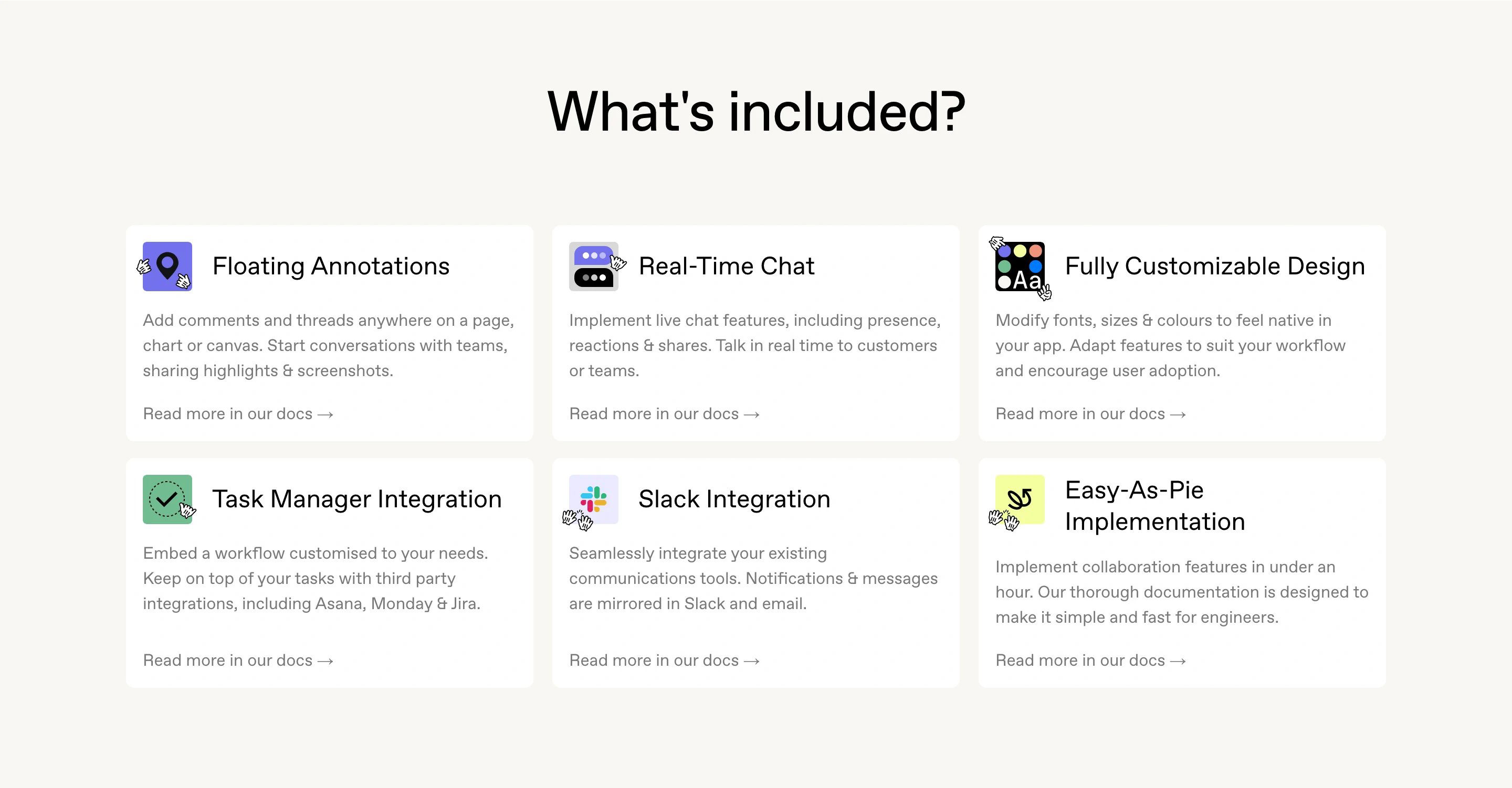 Cord Pricing Page Section Benefit Includes