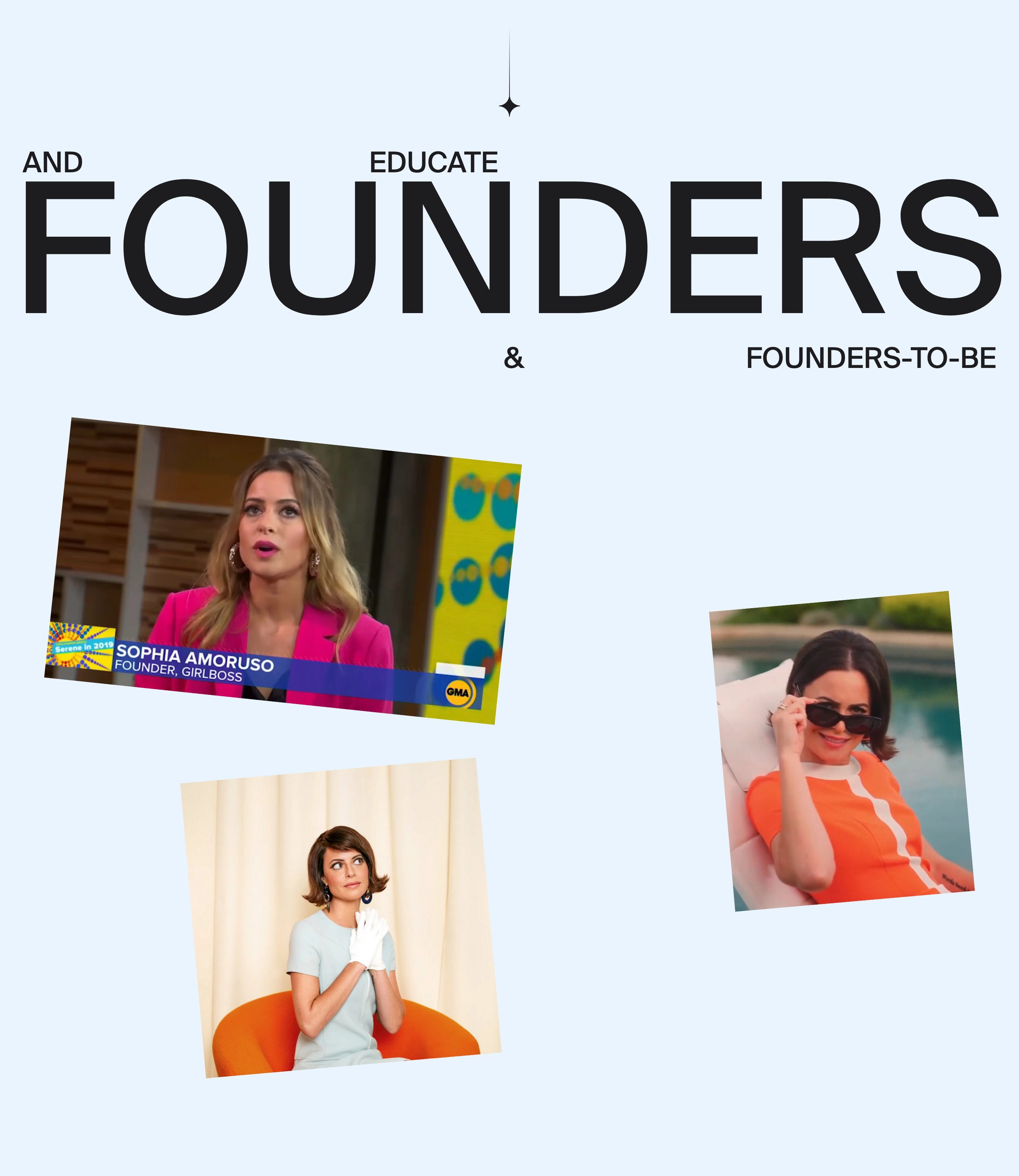 Sophia Amoruso Home Page Section Founders