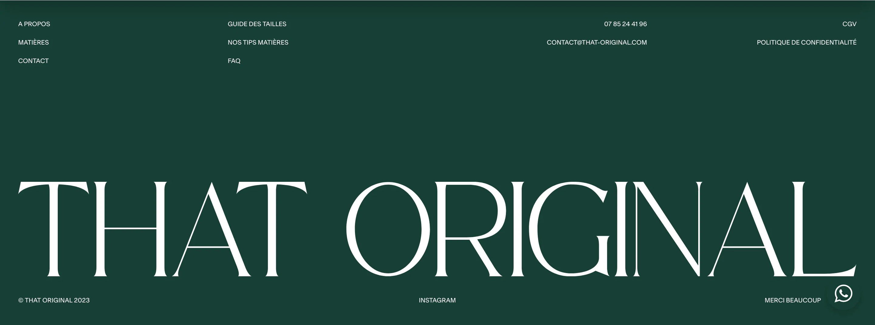 That Original Home Section Footer